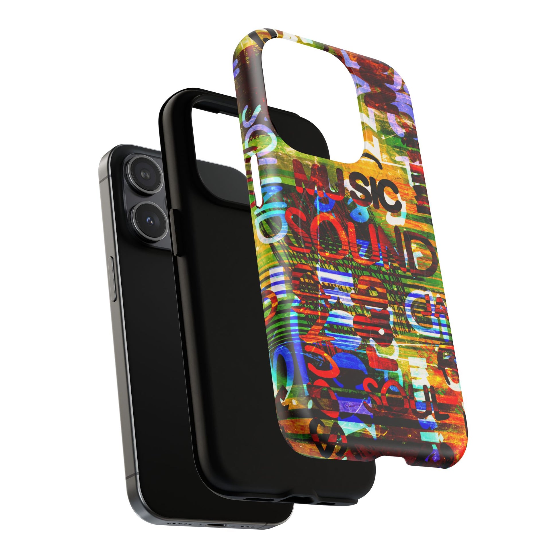 Colorful Music-Themed Phone Case (iPhone & Samsung Compatible) - FORMO