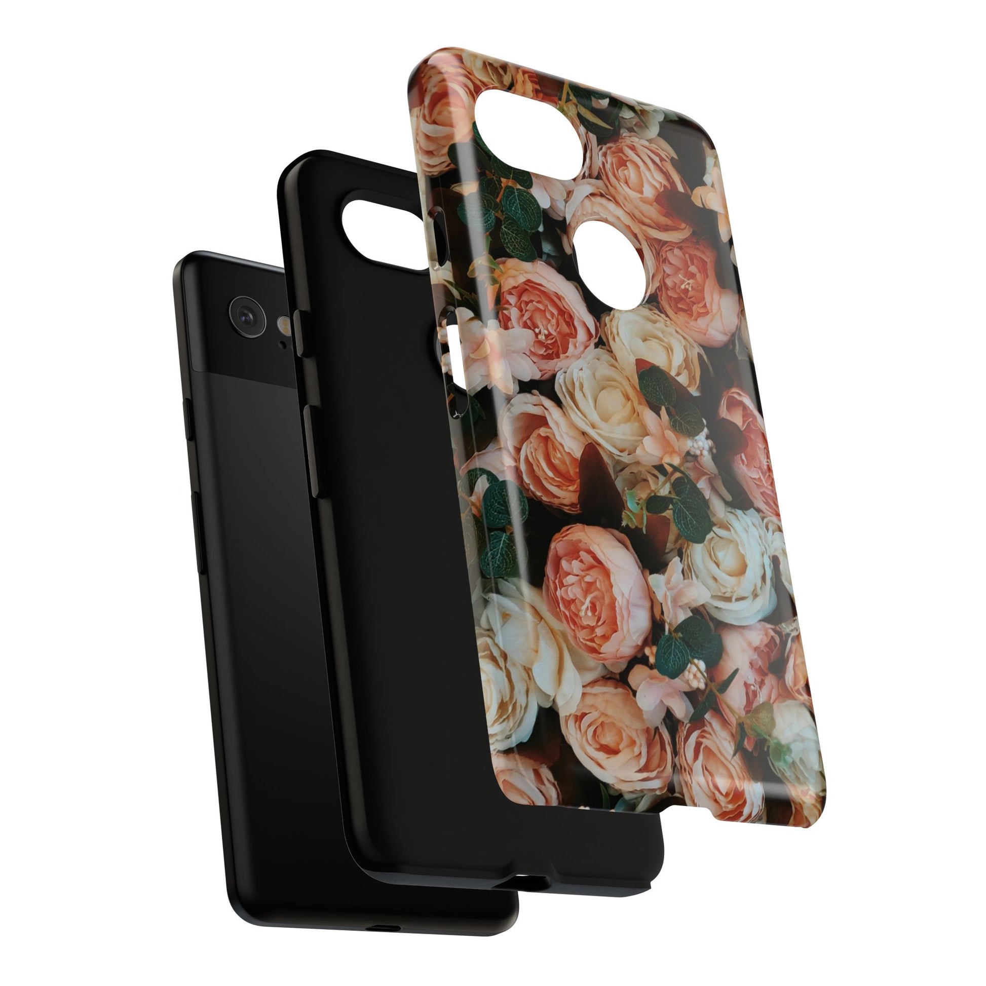Floral Phone Case - Tough Cases, Rose Design, Floral Protection, Gift for Her, Cute Mobile Cover, Eco-Friendly Case - FORMO