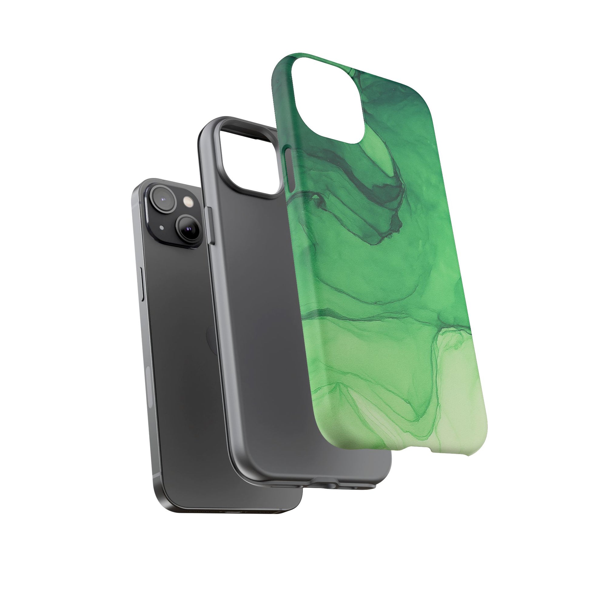 Stylish Phone Case for Nature Lovers, Tough Cases, Green Marble Design, Organic Aesthetic, Unique Gift, Eco-friendly Accessories