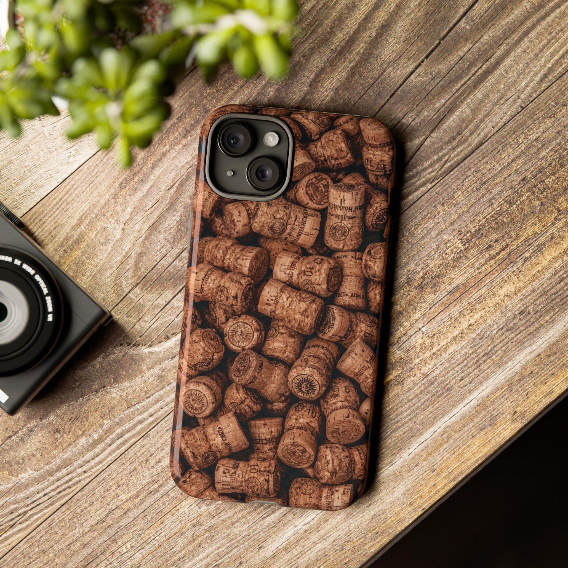 Cork Pattern Phone Case - Eco-Friendly, Vintage Style, Rustic Gifts for Wine Lovers, Housewarming, Birthday, Unique Gift - FORMO