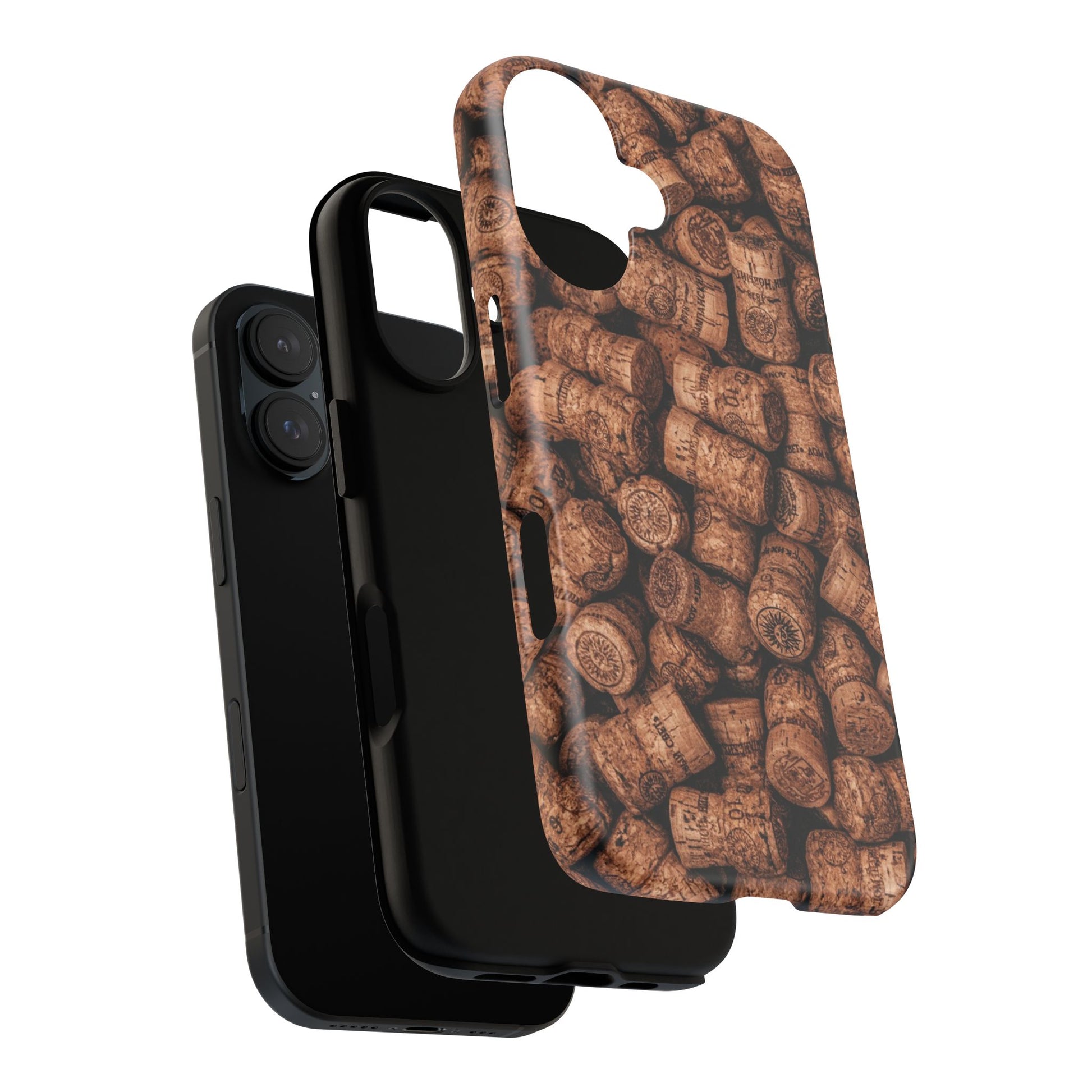 Cork Pattern Phone Case - Eco-Friendly, Vintage Style, Rustic Gifts for Wine Lovers, Housewarming, Birthday, Unique Gift - FORMO