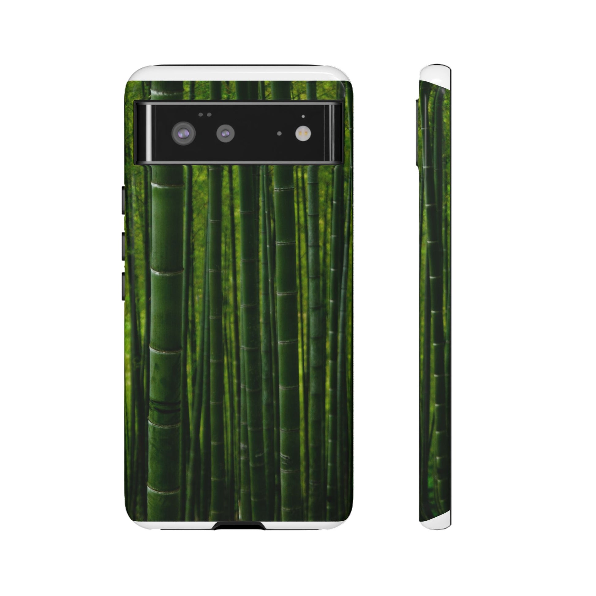 Bamboo Phone Case - Tough Cases, Nature Lover Gift, Eco-Friendly Phone Accessory, Greenery Design, Unique Smartphone Cover - FORMO