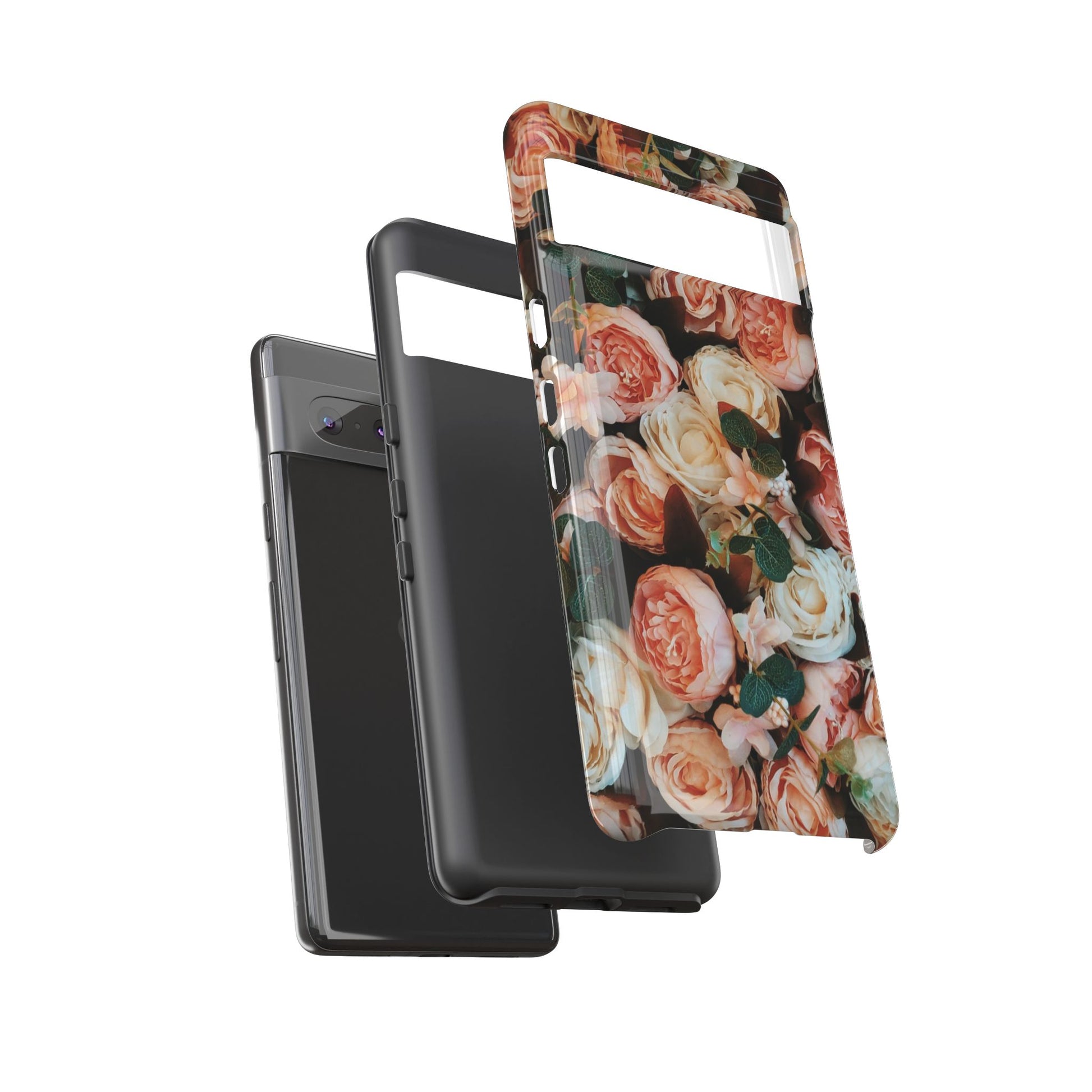 Floral Phone Case - Tough Cases, Rose Design, Floral Protection, Gift for Her, Cute Mobile Cover, Eco-Friendly Case - FORMO
