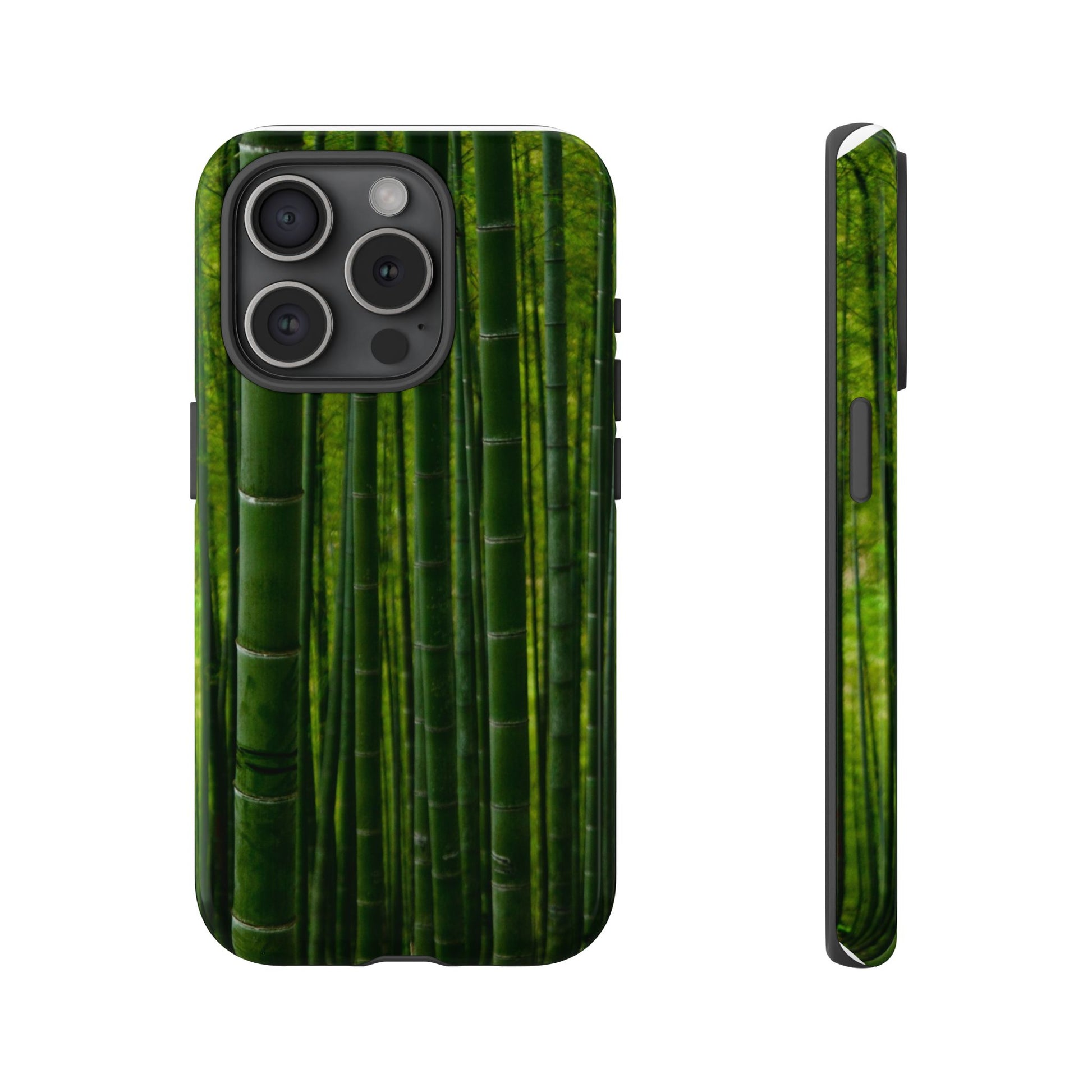 Bamboo Phone Case - Tough Cases, Nature Lover Gift, Eco-Friendly Phone Accessory, Greenery Design, Unique Smartphone Cover - FORMO