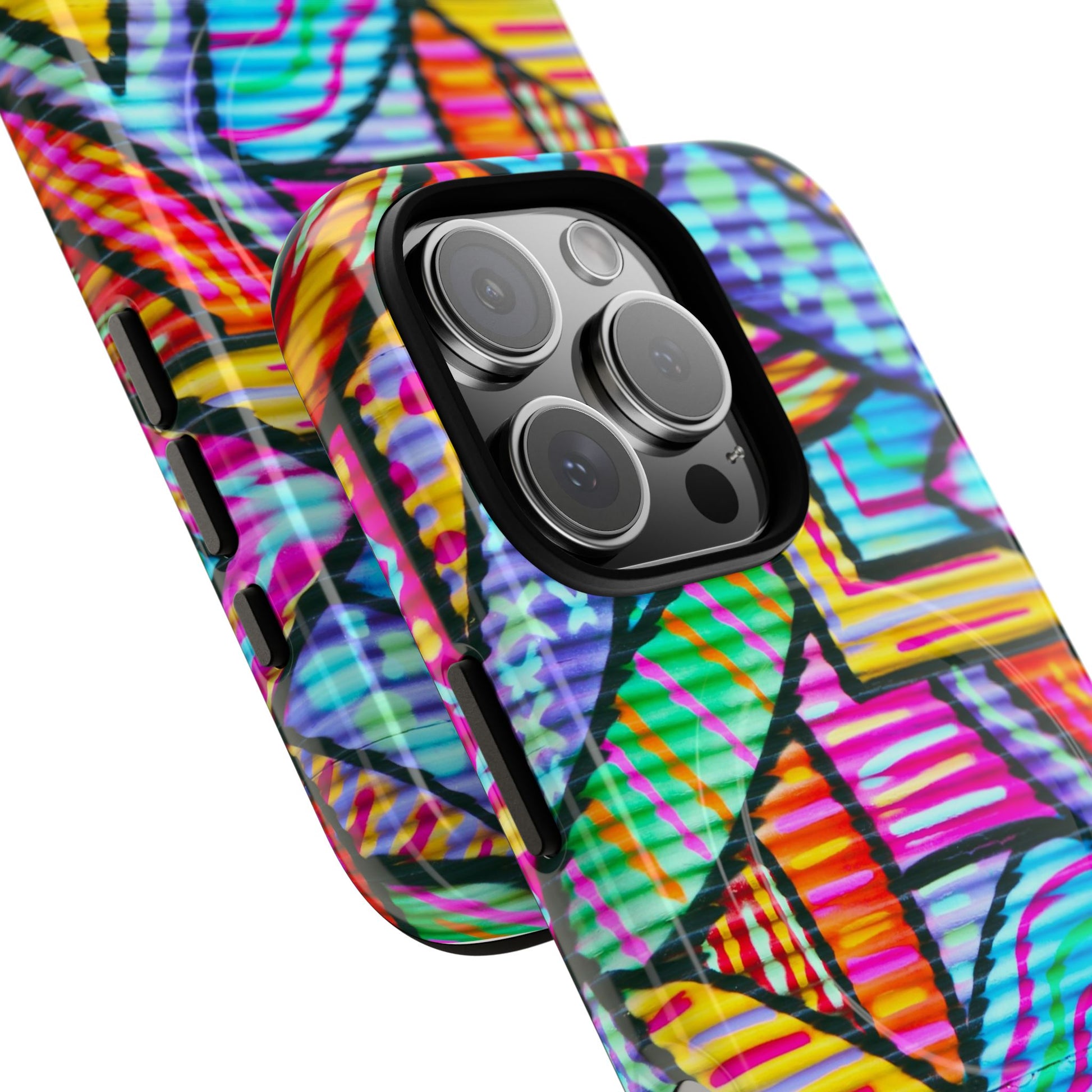 Vibrant Tough Magnetic Phone Case, Colorful Phone Cover, Artistic Mobile Protection, Unique Gift for Tech Lovers, Phone Accessories - FORMO