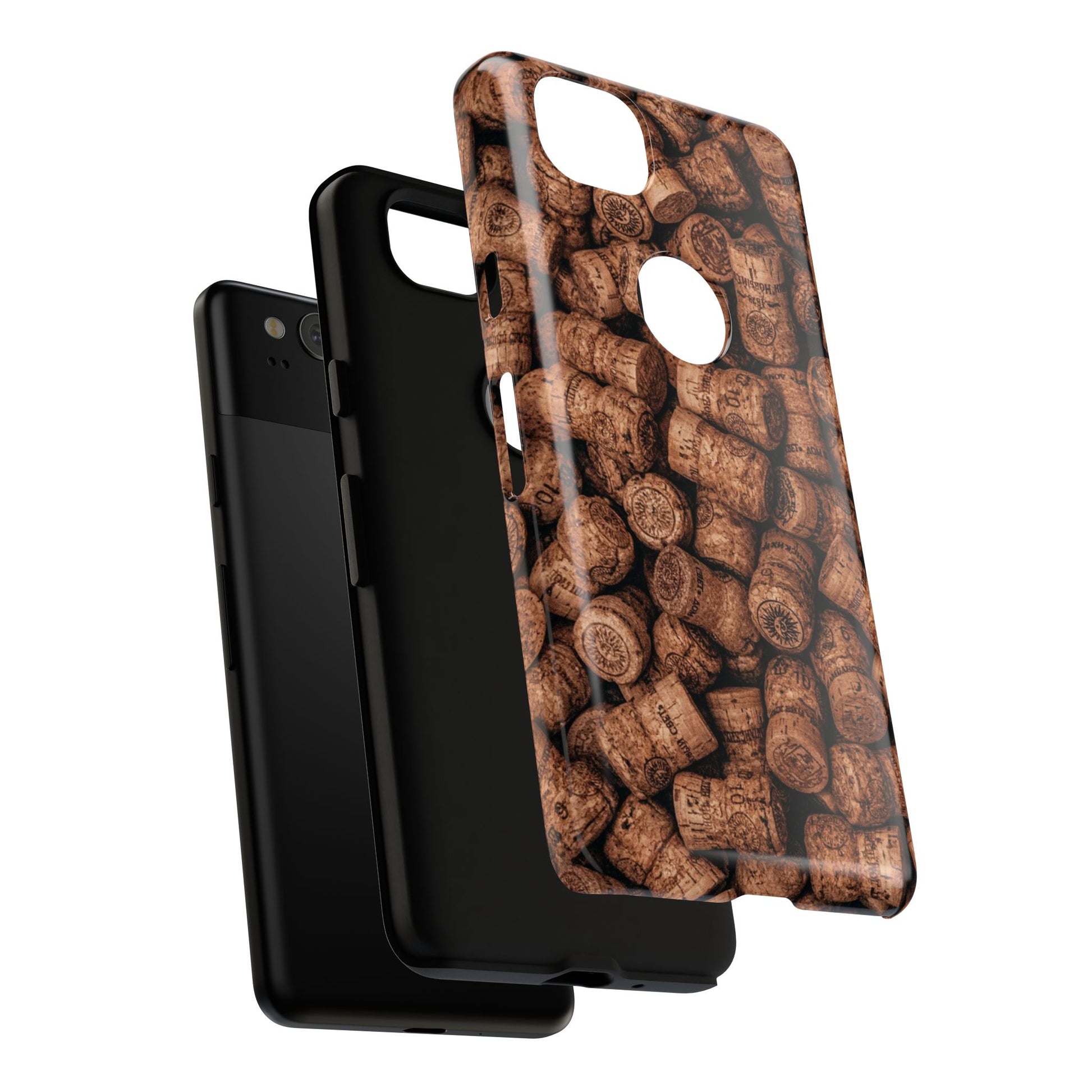 Cork Pattern Phone Case - Eco-Friendly, Vintage Style, Rustic Gifts for Wine Lovers, Housewarming, Birthday, Unique Gift - FORMO