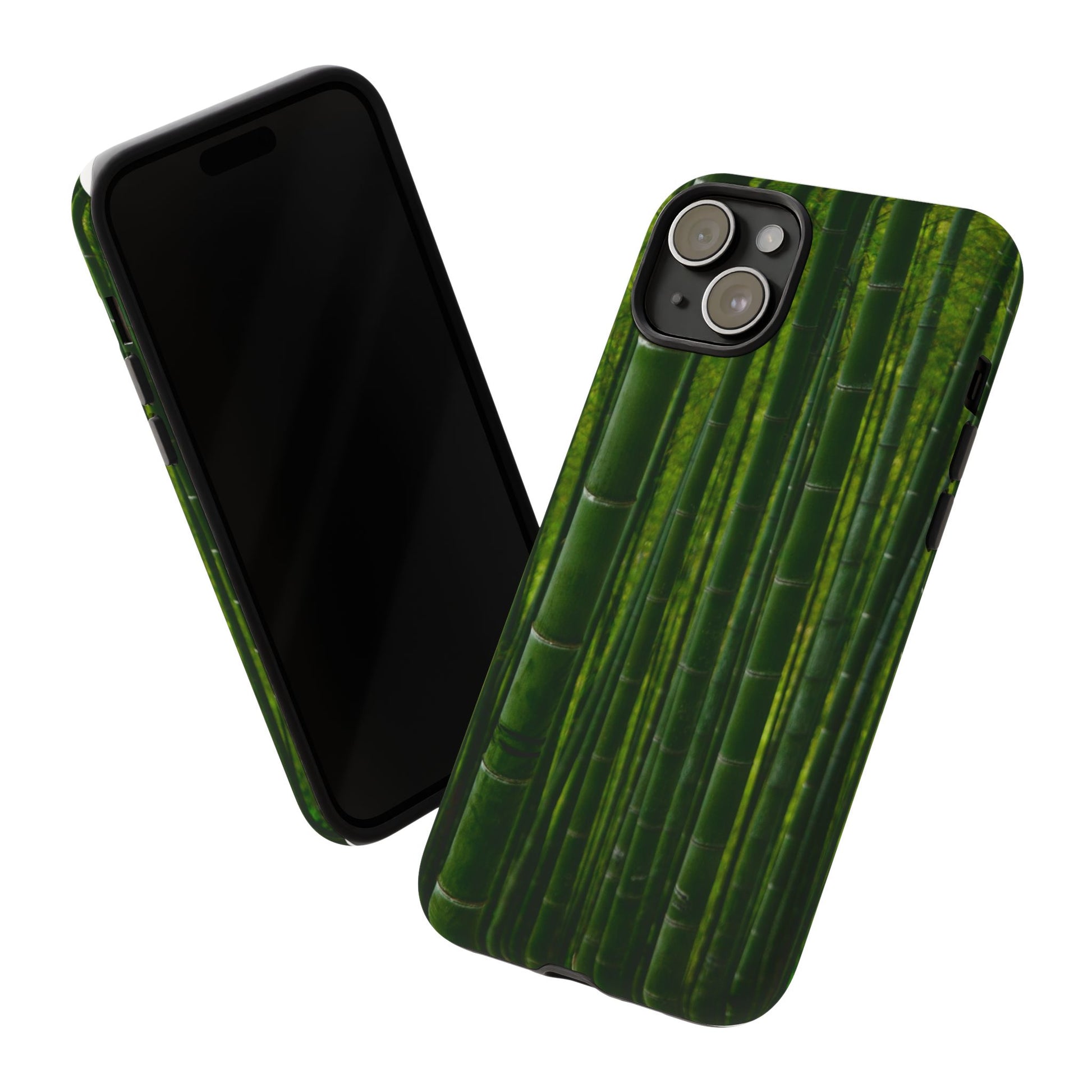 Bamboo Phone Case - Tough Cases, Nature Lover Gift, Eco-Friendly Phone Accessory, Greenery Design, Unique Smartphone Cover - FORMO