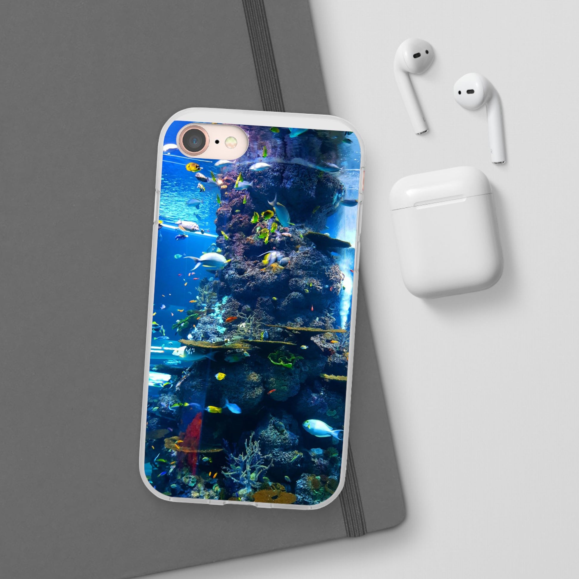 Underwater Paradise Phone Case, Flexible Mobile Cover, Ocean Lover Gift, Marine Life, Beach Decor, Sea Life Accessories - FORMO