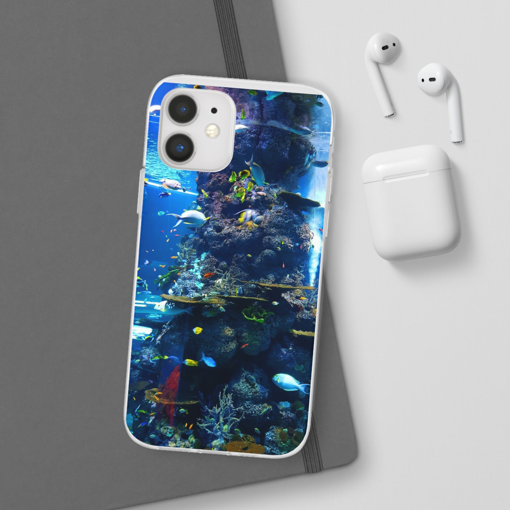 Underwater Paradise Phone Case, Flexible Mobile Cover, Ocean Lover Gift, Marine Life, Beach Decor, Sea Life Accessories - FORMO