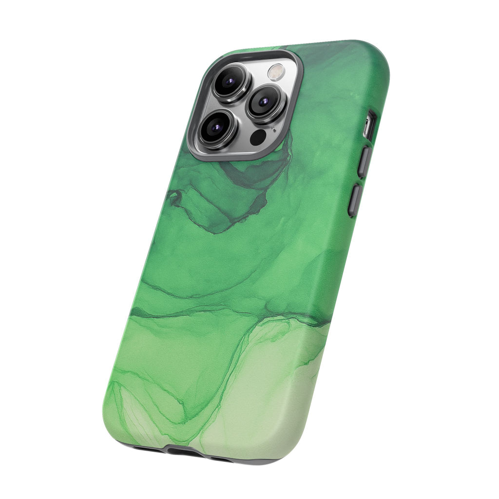 Stylish Phone Case for Nature Lovers, Tough Cases, Green Marble Design, Organic Aesthetic, Unique Gift, Eco-friendly Accessories