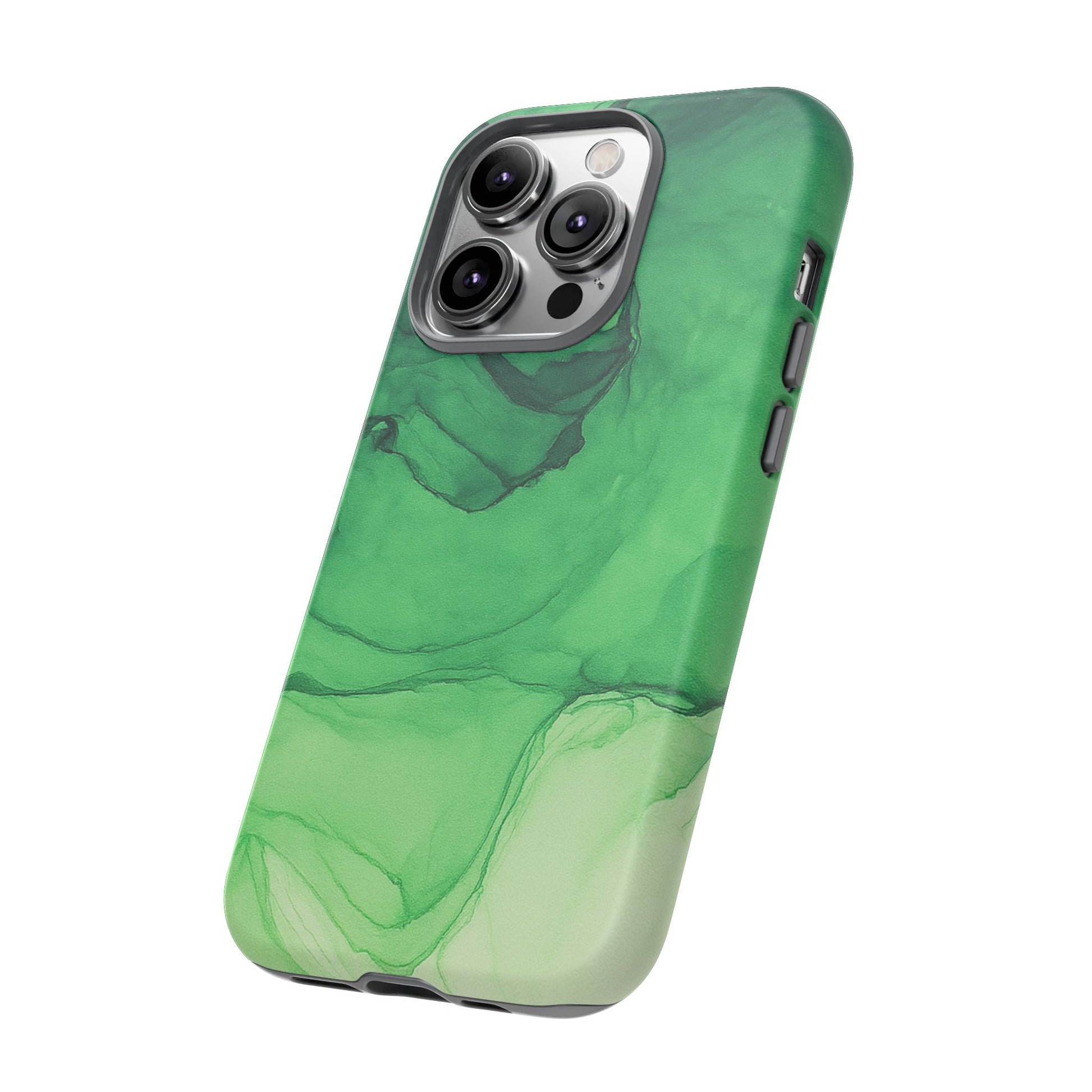 Stylish Phone Case for Nature Lovers, Tough Cases, Green Marble Design, Organic Aesthetic, Unique Gift, Eco-friendly Accessories