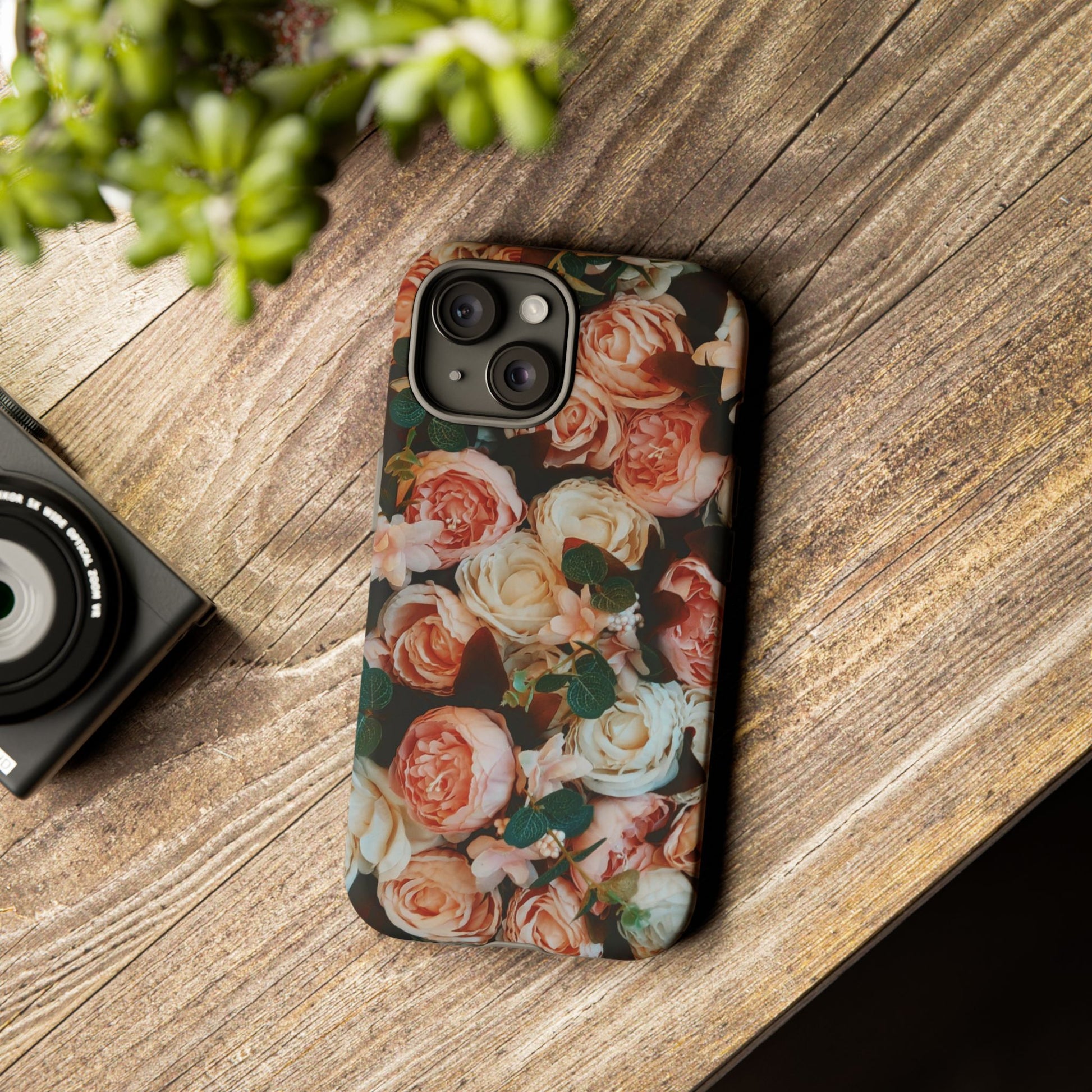 Floral Phone Case - Tough Cases, Rose Design, Floral Protection, Gift for Her, Cute Mobile Cover, Eco-Friendly Case - FORMO