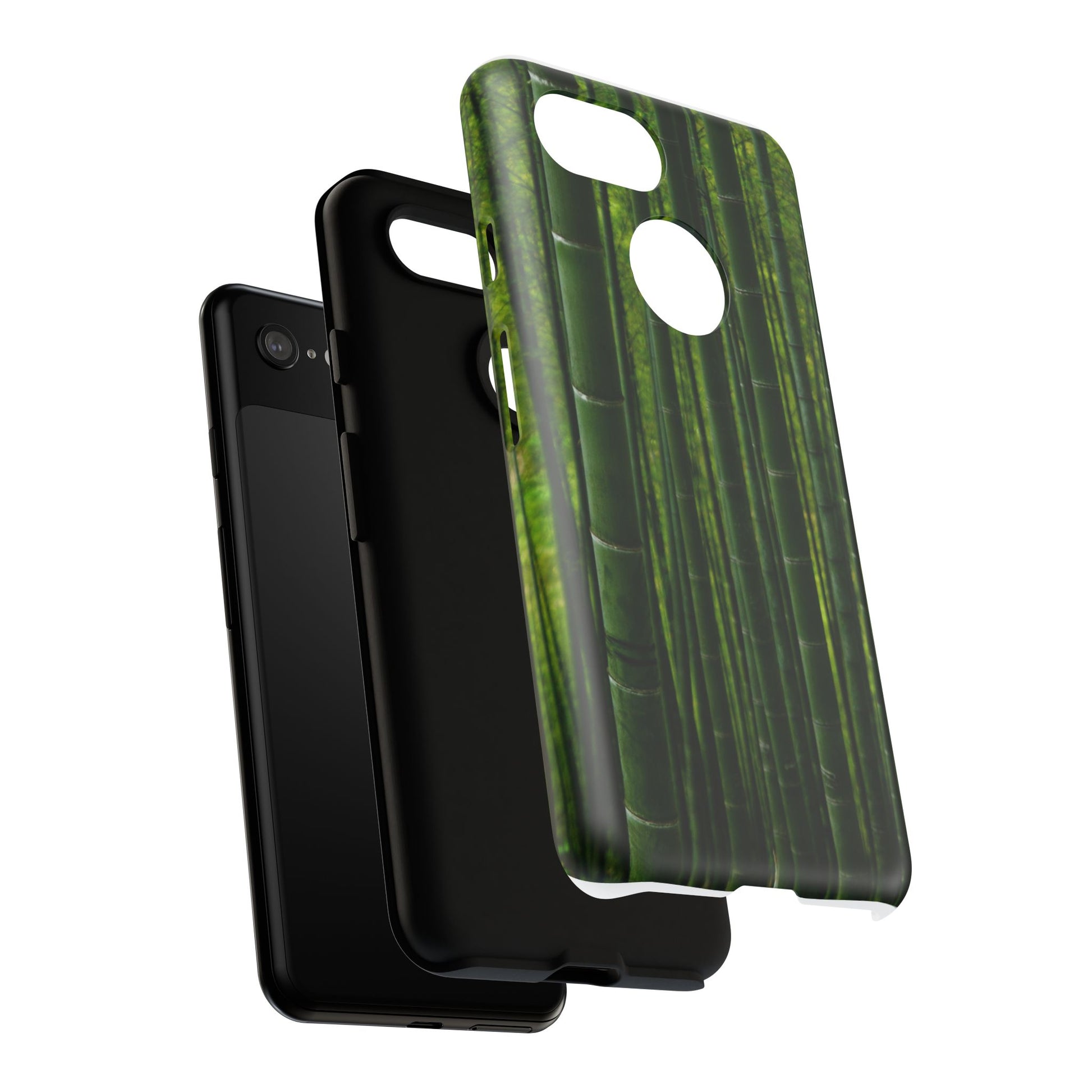 Bamboo Phone Case - Tough Cases, Nature Lover Gift, Eco-Friendly Phone Accessory, Greenery Design, Unique Smartphone Cover - FORMO