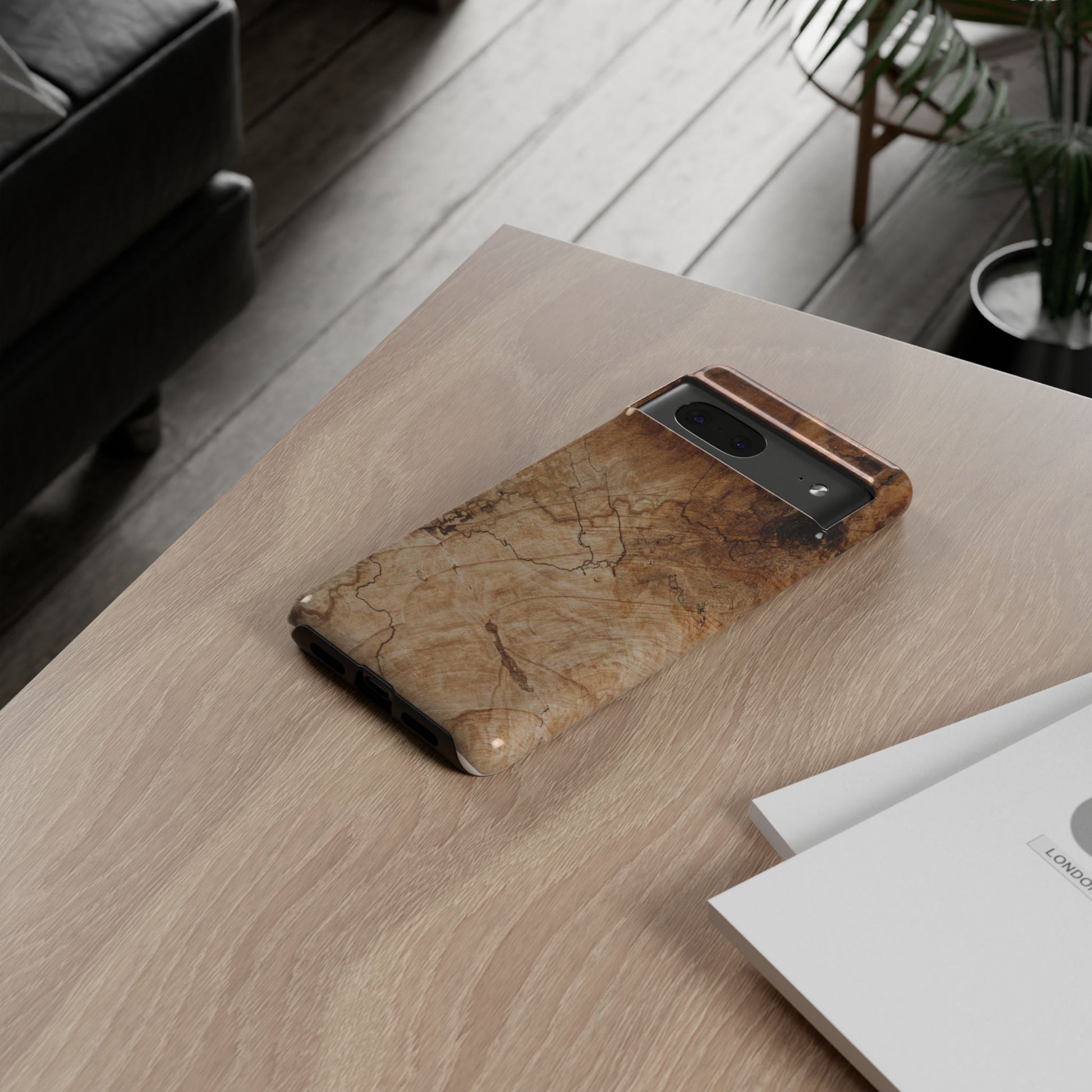 Woodland-Inspired Phone Case | Tough Cases, Natural Wood Grain Cover, Rustic Tech Accessory, Nature Lover Gift, Eco-Friendly - FORMO