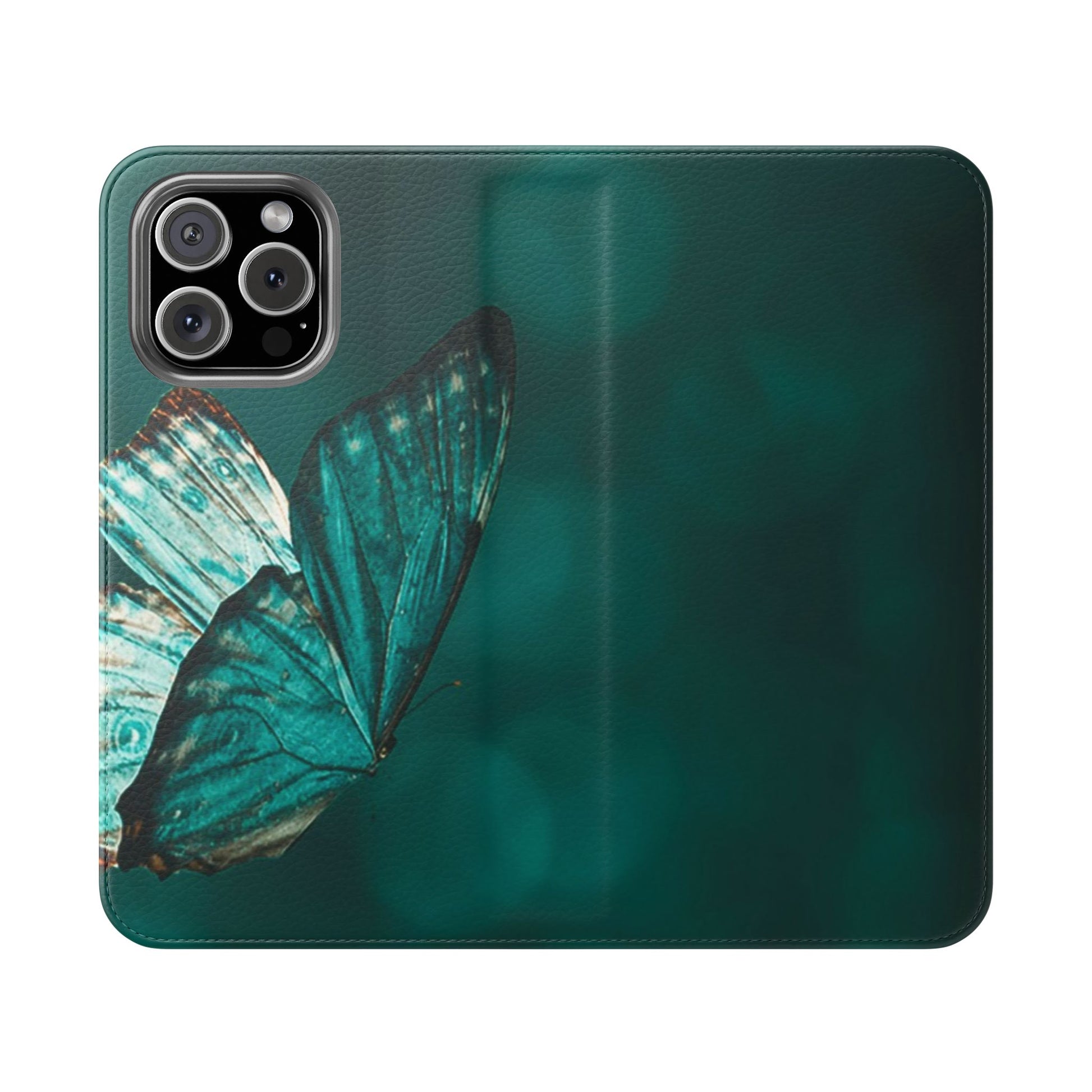 Butterfly Flip Case - Elegant Phone Wallet Cover, Nature Lovers, Gift for Her, Sustainable Fashion, Personalized Mobile Accessory - FORMO