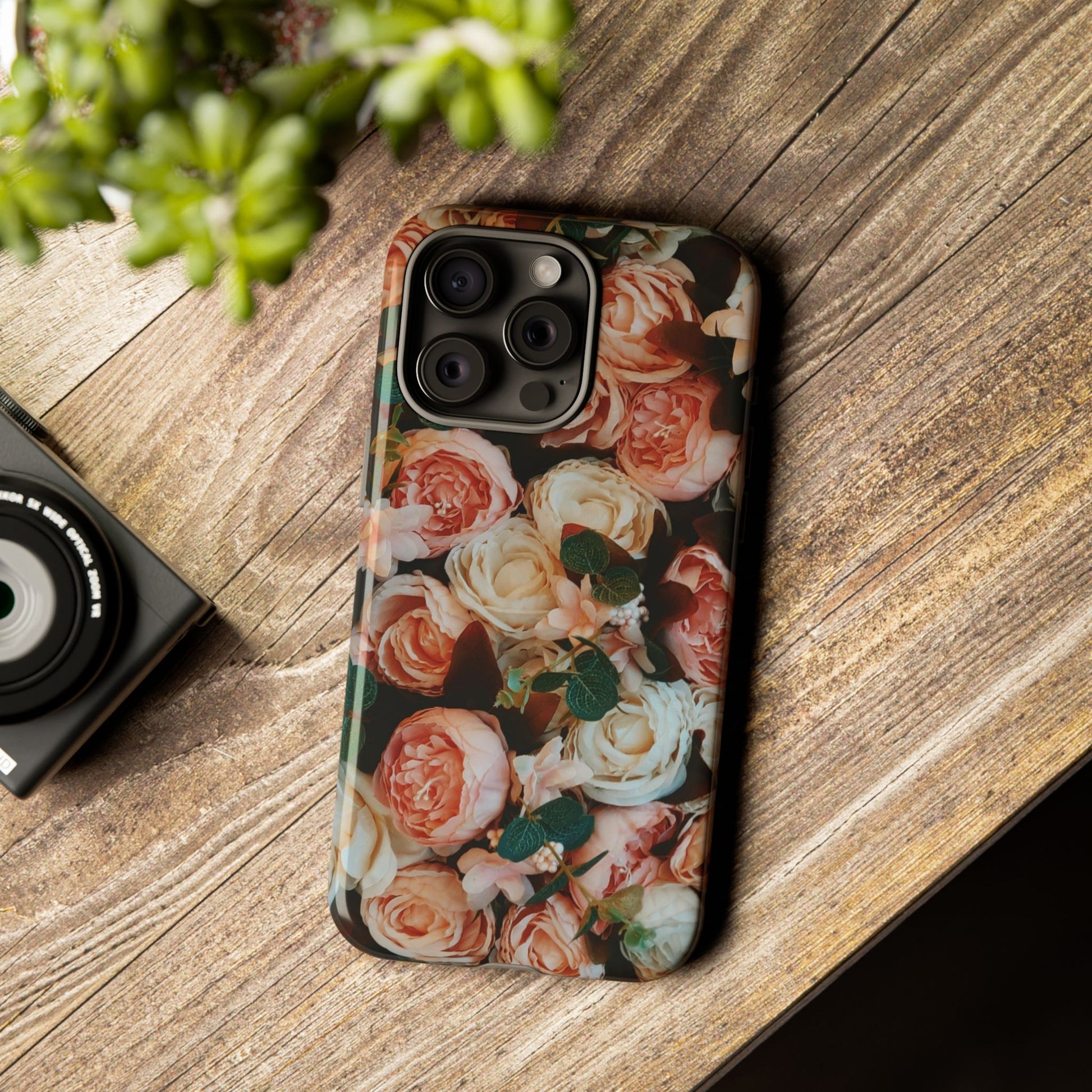Floral Phone Case - Tough Cases, Rose Design, Floral Protection, Gift for Her, Cute Mobile Cover, Eco-Friendly Case - FORMO