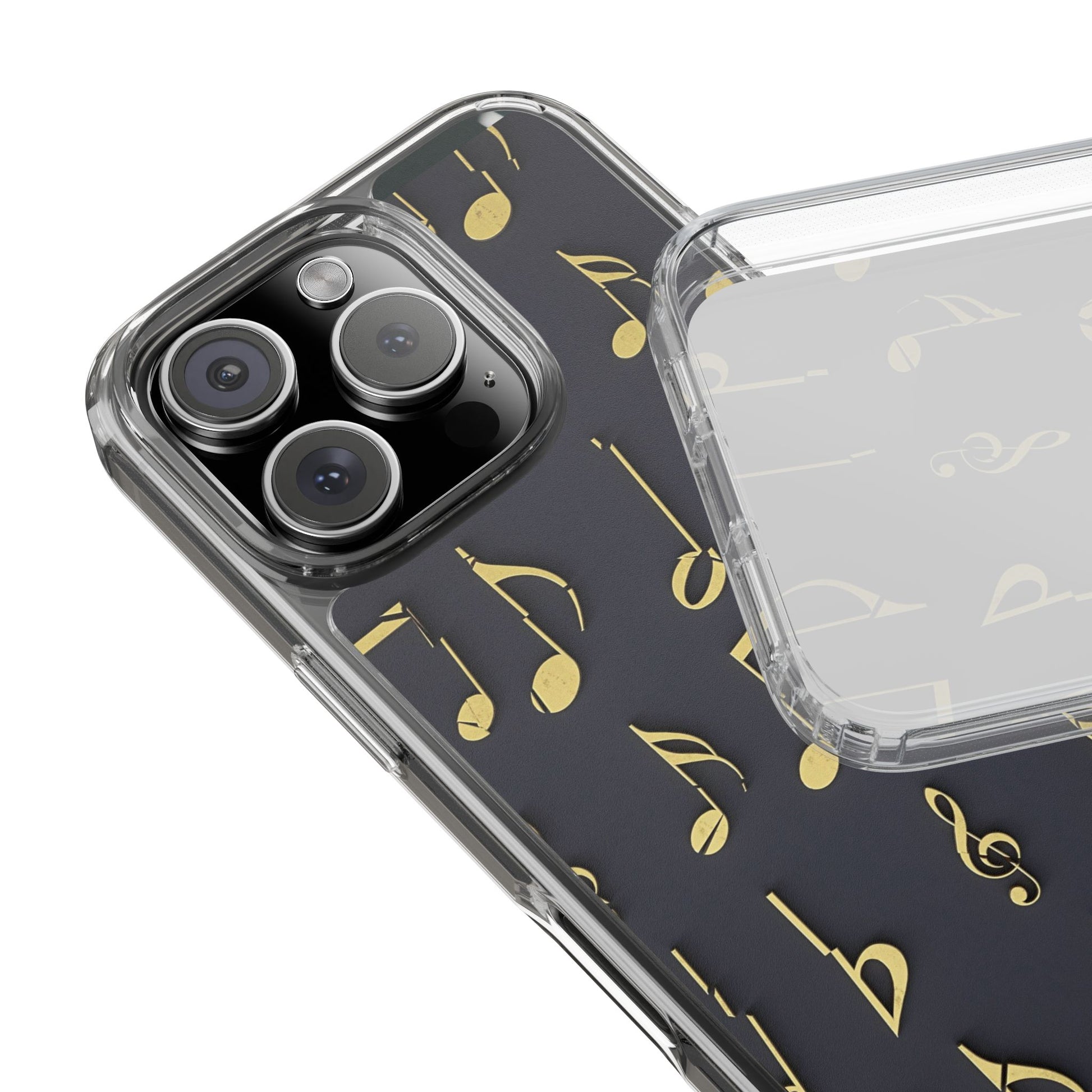 Music-Themed Phone Case - Clear Cases, Gift for Musicians, Guitarist Accessories, Trendy Phone Cover, Music Lover Gift