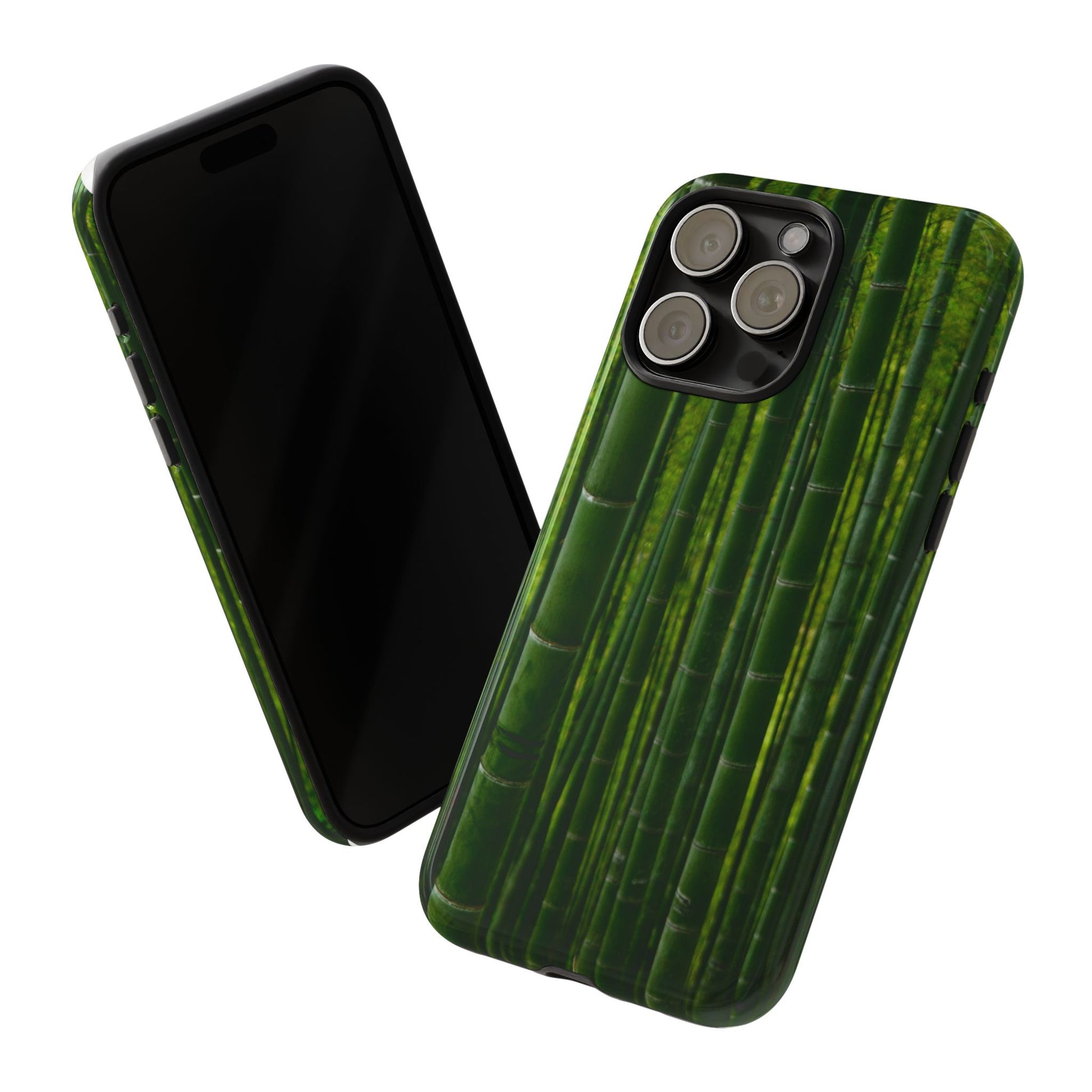 Bamboo Phone Case - Tough Cases, Nature Lover Gift, Eco-Friendly Phone Accessory, Greenery Design, Unique Smartphone Cover - FORMO