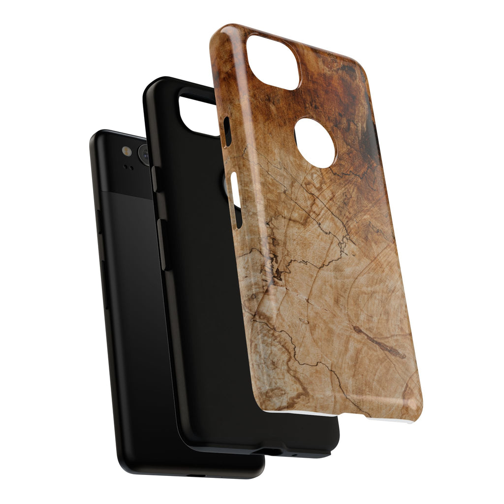 Woodland-Inspired Phone Case | Tough Cases, Natural Wood Grain Cover, Rustic Tech Accessory, Nature Lover Gift, Eco-Friendly - FORMO