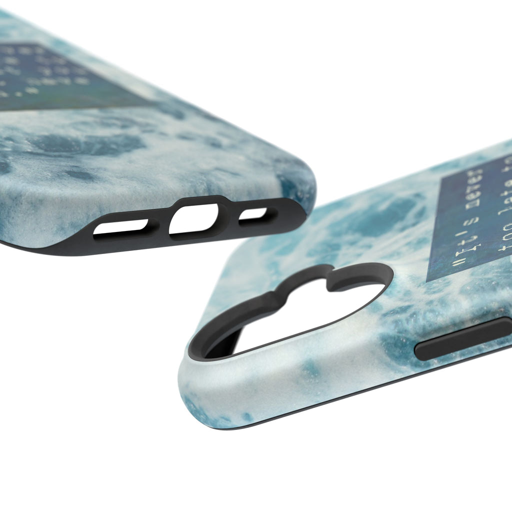 Inspirational Magnetic Phone Cases, Perfect Gift for Students, Motivational Phone Cover, Stylish Tough Case, Ocean Design Case, Fits iPhone - FORMO