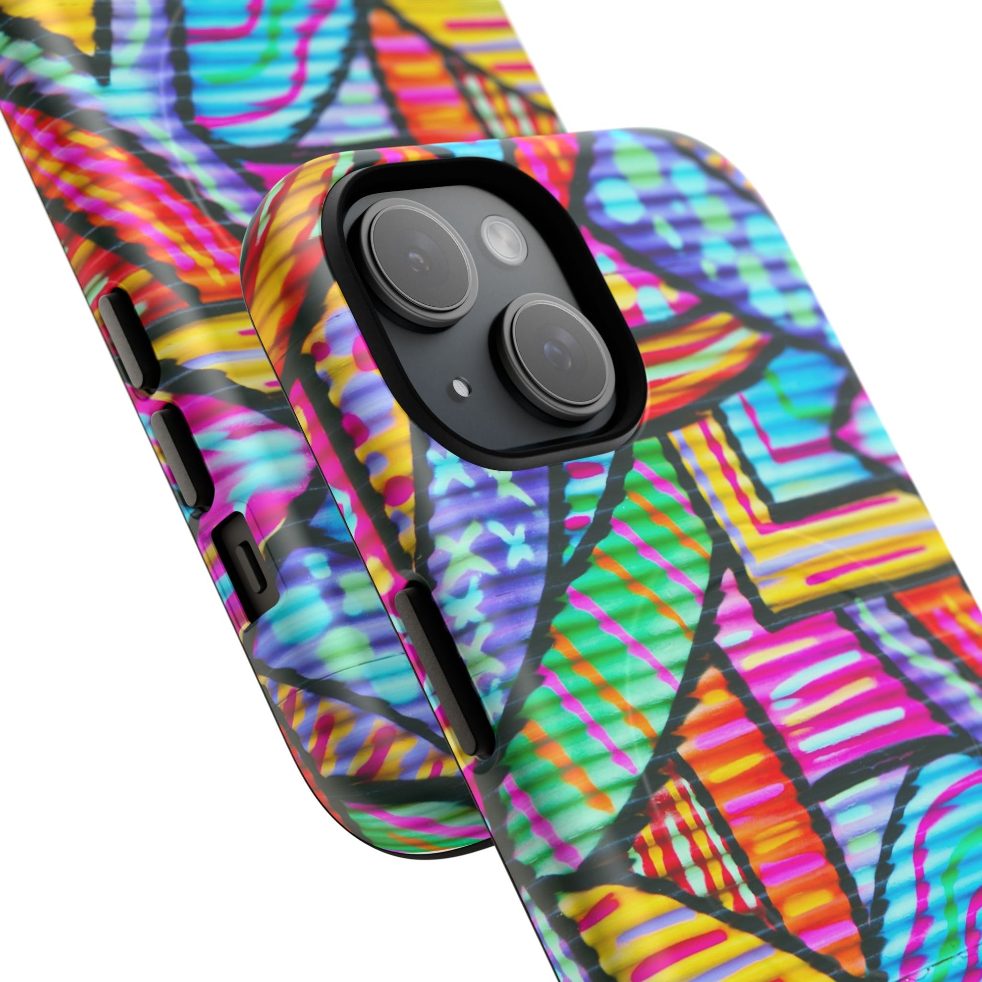 Vibrant Tough Magnetic Phone Case, Colorful Phone Cover, Artistic Mobile Protection, Unique Gift for Tech Lovers, Phone Accessories - FORMO