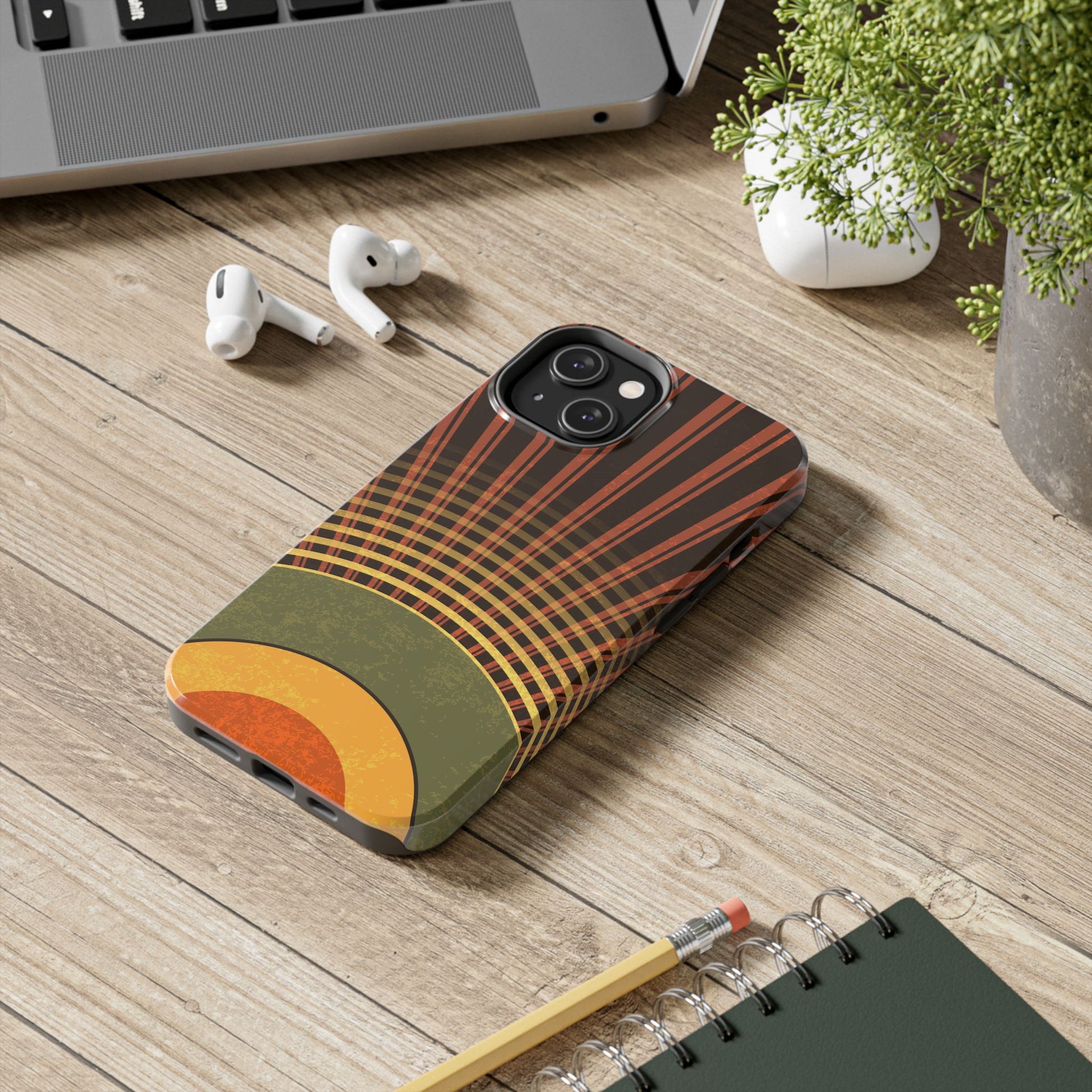 Retro Sunrise Tough Phone Case (iPhone & Samsung Compatible) - FORMO