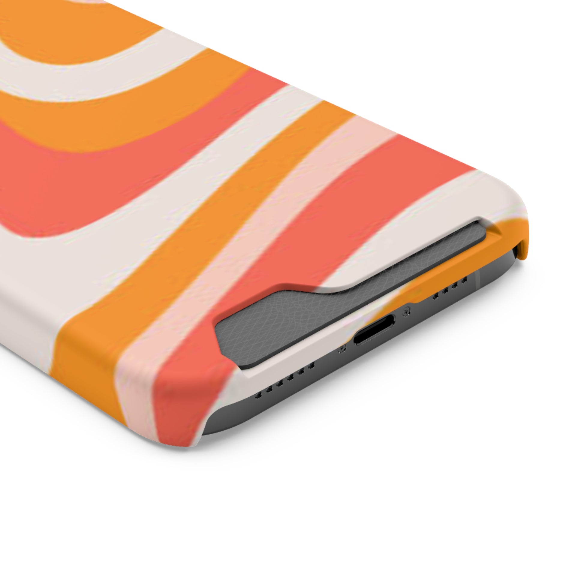 Trendy Phone Case with Card Holder, Boho Phone Accessory, Stylish Mobile Cover, Functional Gift for Friends, Perfect for Everyday Use - FORMO