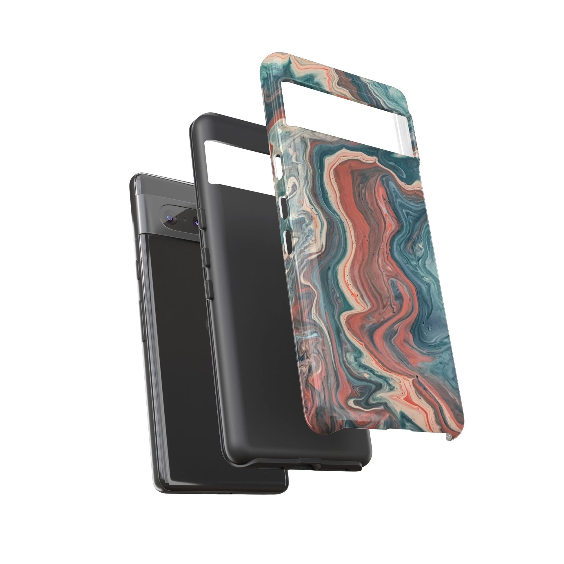 Artistic Phone Case, Tough Cases for Stylish Protection, Marble Design, Trendy Gift for Phone Lovers, Unique Cell Phone Accessory - FORMO