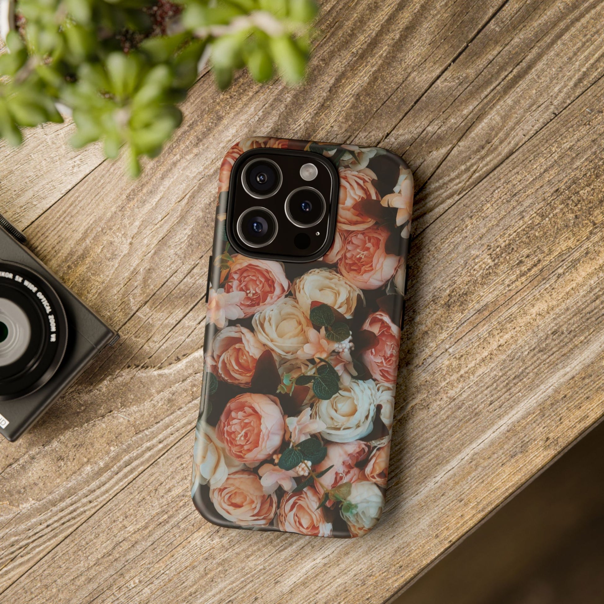 Floral Phone Case - Tough Cases, Rose Design, Floral Protection, Gift for Her, Cute Mobile Cover, Eco-Friendly Case - FORMO
