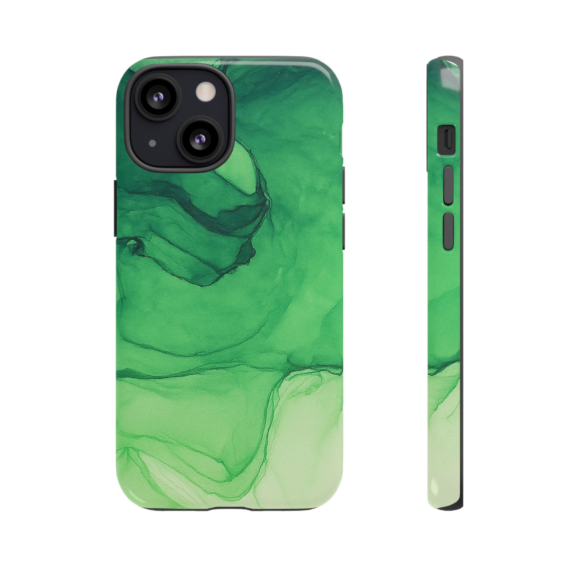 Stylish Phone Case for Nature Lovers, Tough Cases, Green Marble Design, Organic Aesthetic, Unique Gift, Eco-friendly Accessories