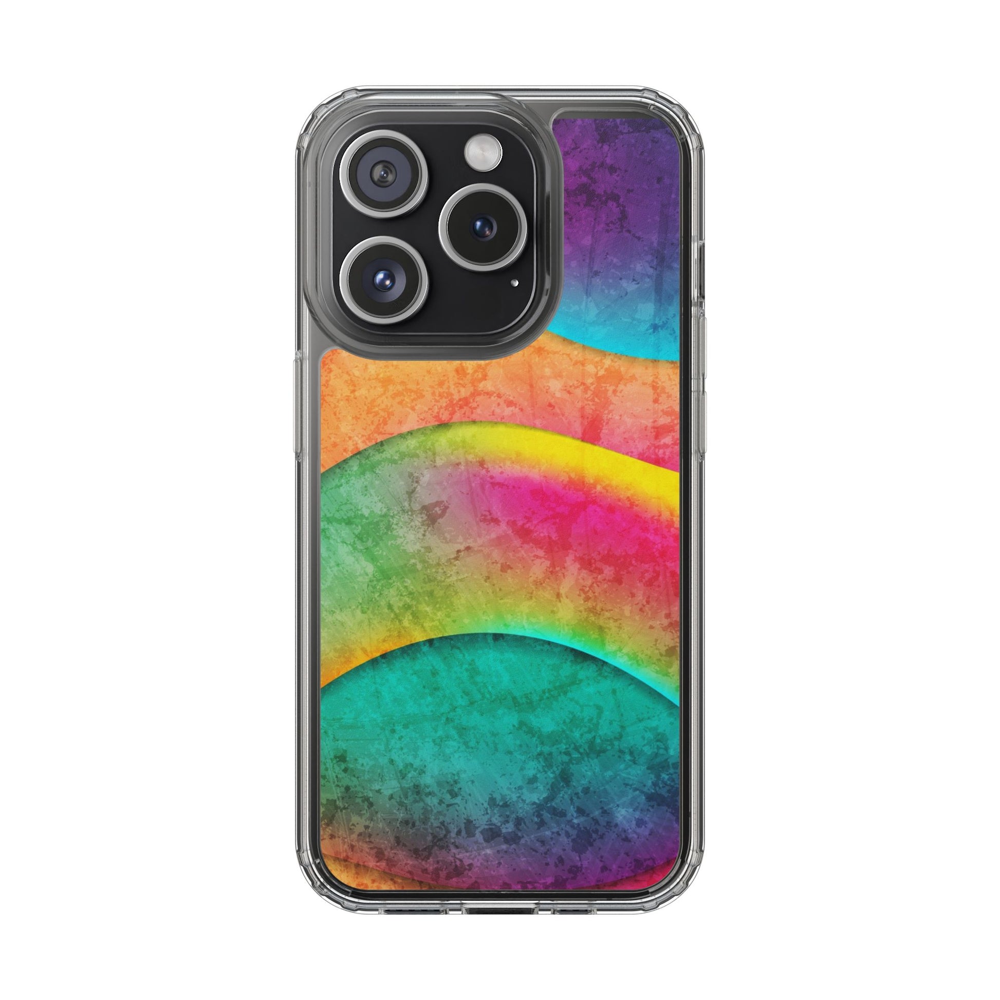 Rainbow Pattern Clear Phone Case (iPhone & Samsung Compatible) - FORMO