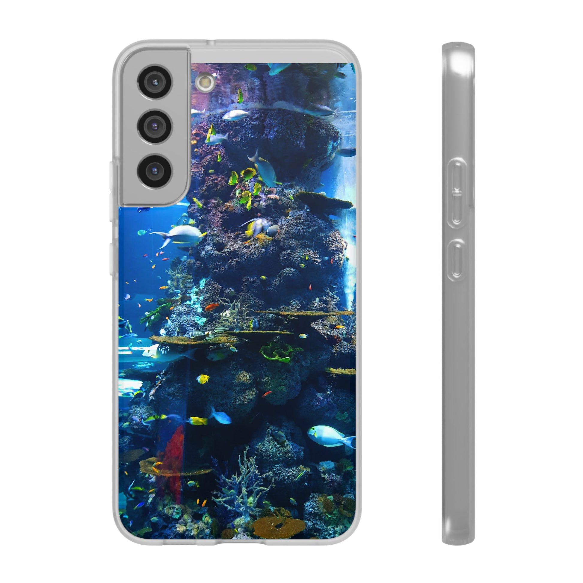 Underwater Paradise Phone Case, Flexible Mobile Cover, Ocean Lover Gift, Marine Life, Beach Decor, Sea Life Accessories - FORMO