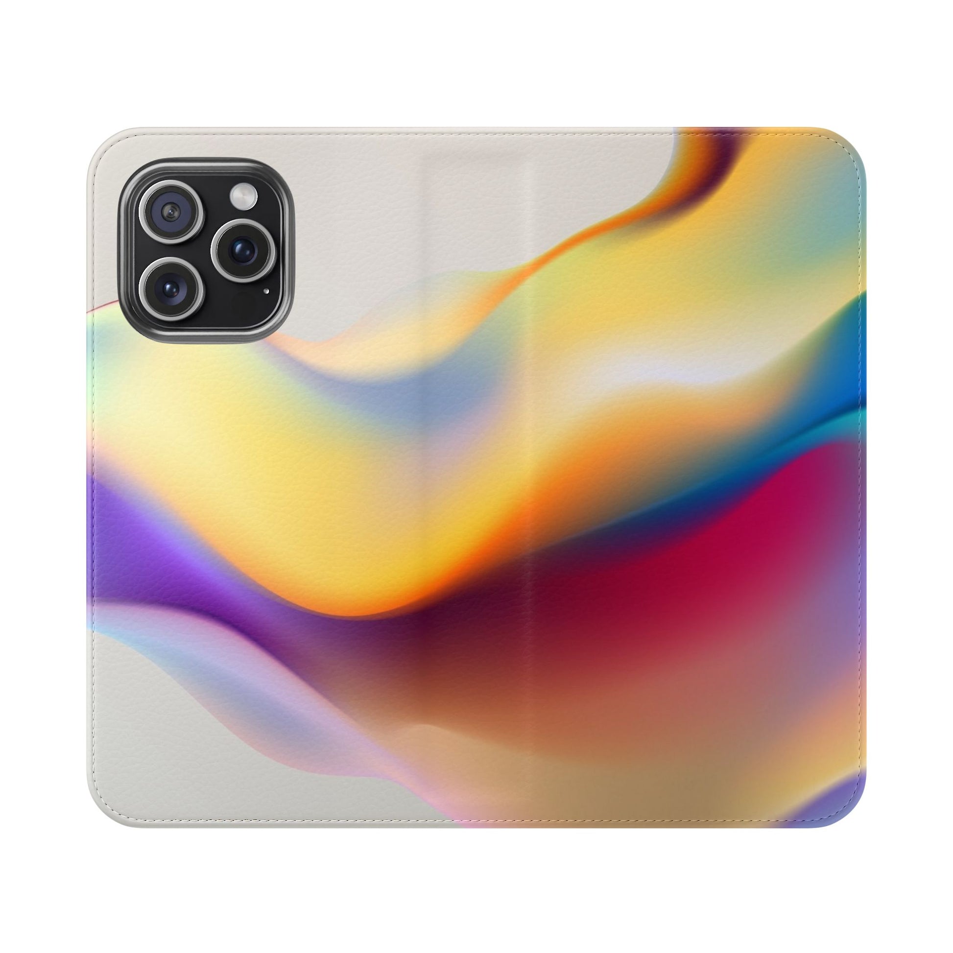 Abstract Gradient Wave Phone Wallet Case (iPhone & Samsung Compatible) - FORMO