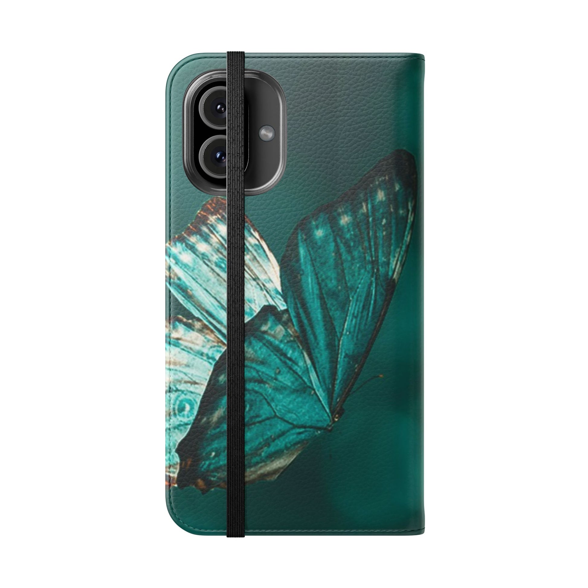 Butterfly Flip Case - Elegant Phone Wallet Cover, Nature Lovers, Gift for Her, Sustainable Fashion, Personalized Mobile Accessory - FORMO