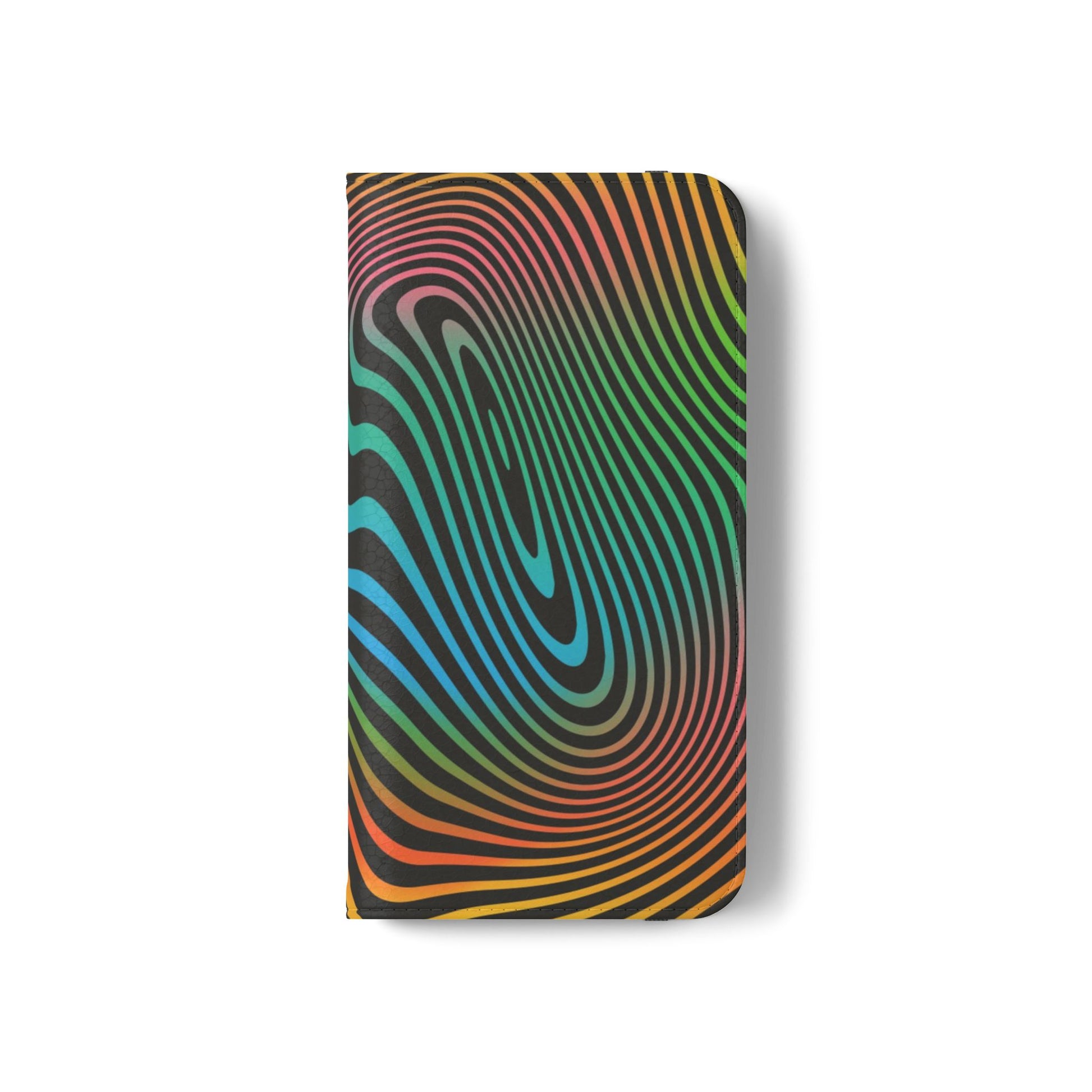 Vibrant Abstract Flip Case for Phone, Colorful Phone Wallet, Trendy Protective Cover, Unique Gift for Tech Lovers, Modern Accessories - FORMO