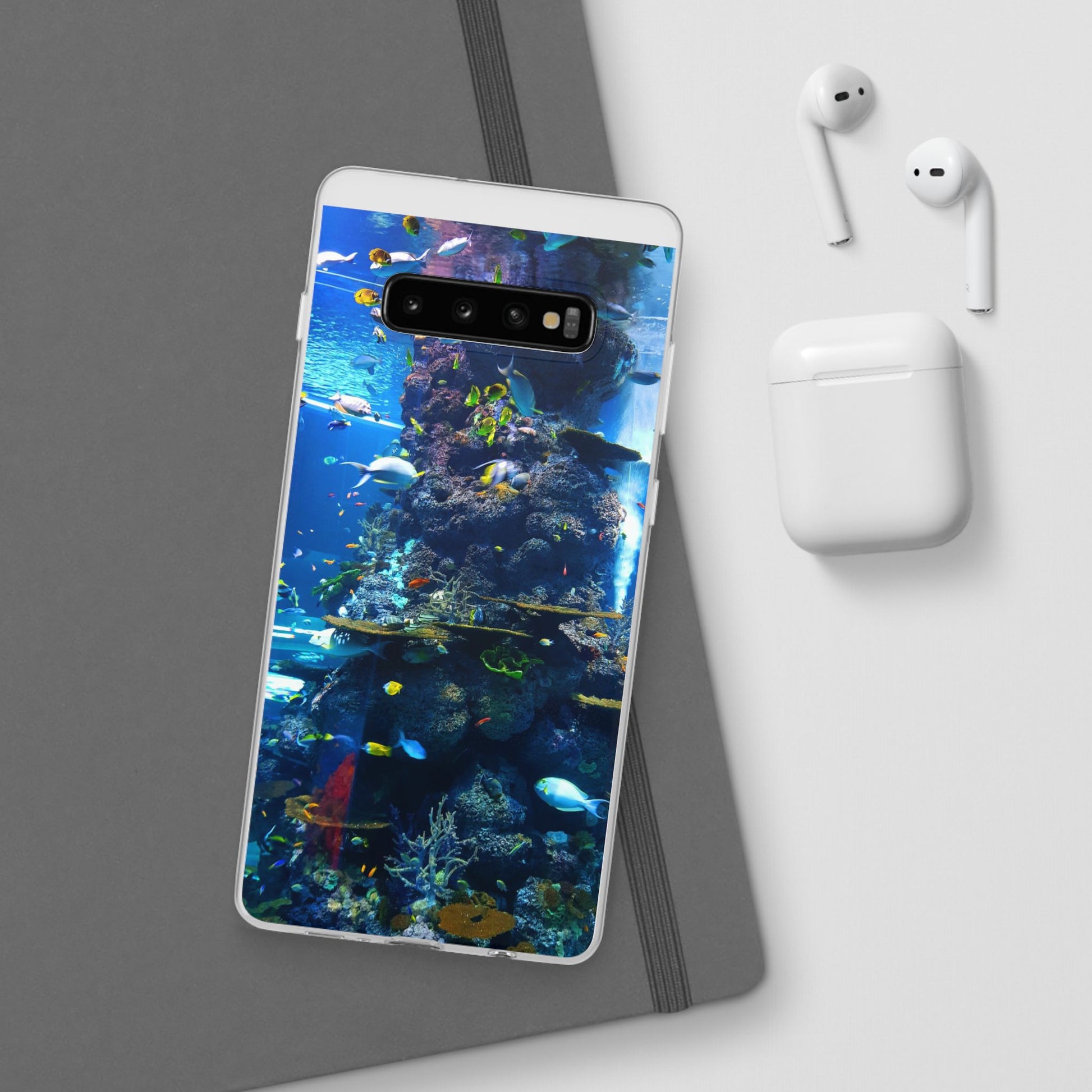 Underwater Paradise Phone Case, Flexible Mobile Cover, Ocean Lover Gift, Marine Life, Beach Decor, Sea Life Accessories - FORMO