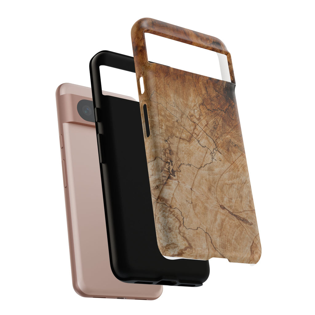 Woodland-Inspired Phone Case | Tough Cases, Natural Wood Grain Cover, Rustic Tech Accessory, Nature Lover Gift, Eco-Friendly - FORMO
