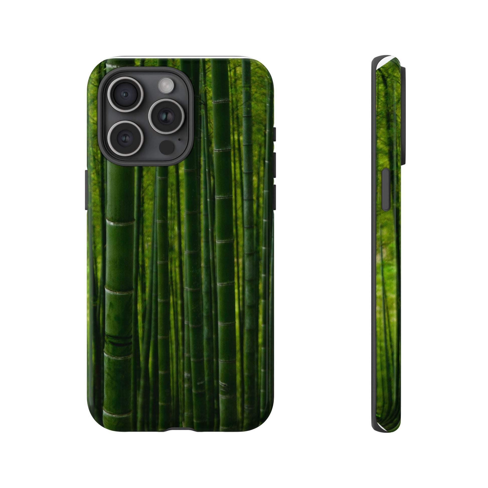 Bamboo Phone Case - Tough Cases, Nature Lover Gift, Eco-Friendly Phone Accessory, Greenery Design, Unique Smartphone Cover - FORMO