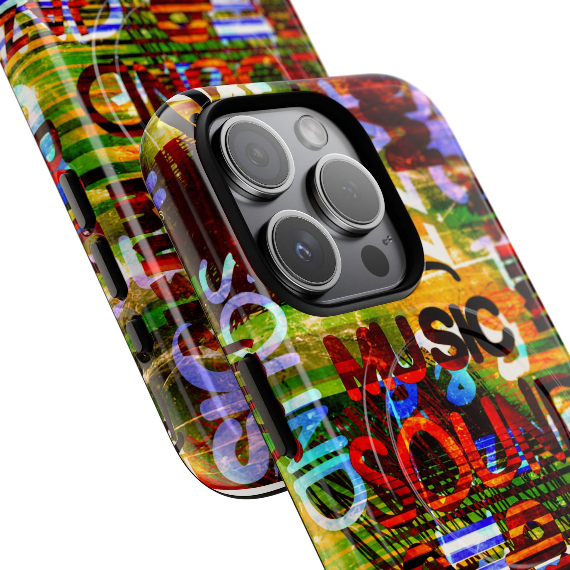 Colorful Music-Themed Phone Case (iPhone & Samsung Compatible) - FORMO