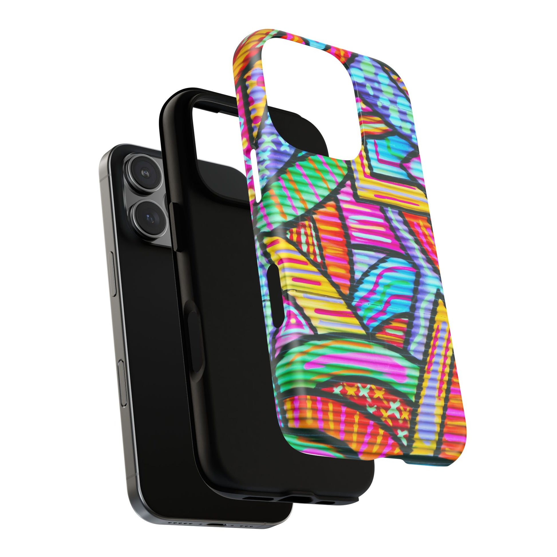 Vibrant Tough Magnetic Phone Case, Colorful Phone Cover, Artistic Mobile Protection, Unique Gift for Tech Lovers, Phone Accessories - FORMO