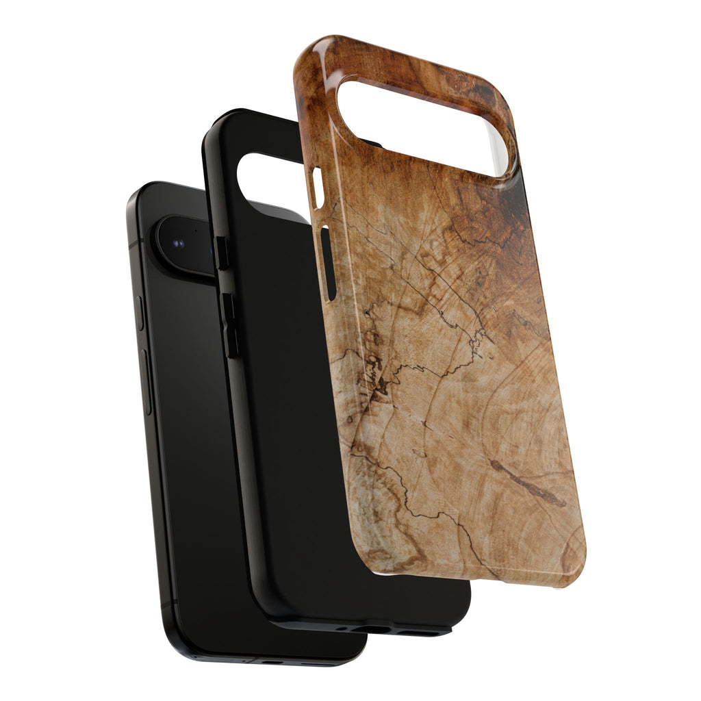 Woodland-Inspired Phone Case | Tough Cases, Natural Wood Grain Cover, Rustic Tech Accessory, Nature Lover Gift, Eco-Friendly - FORMO