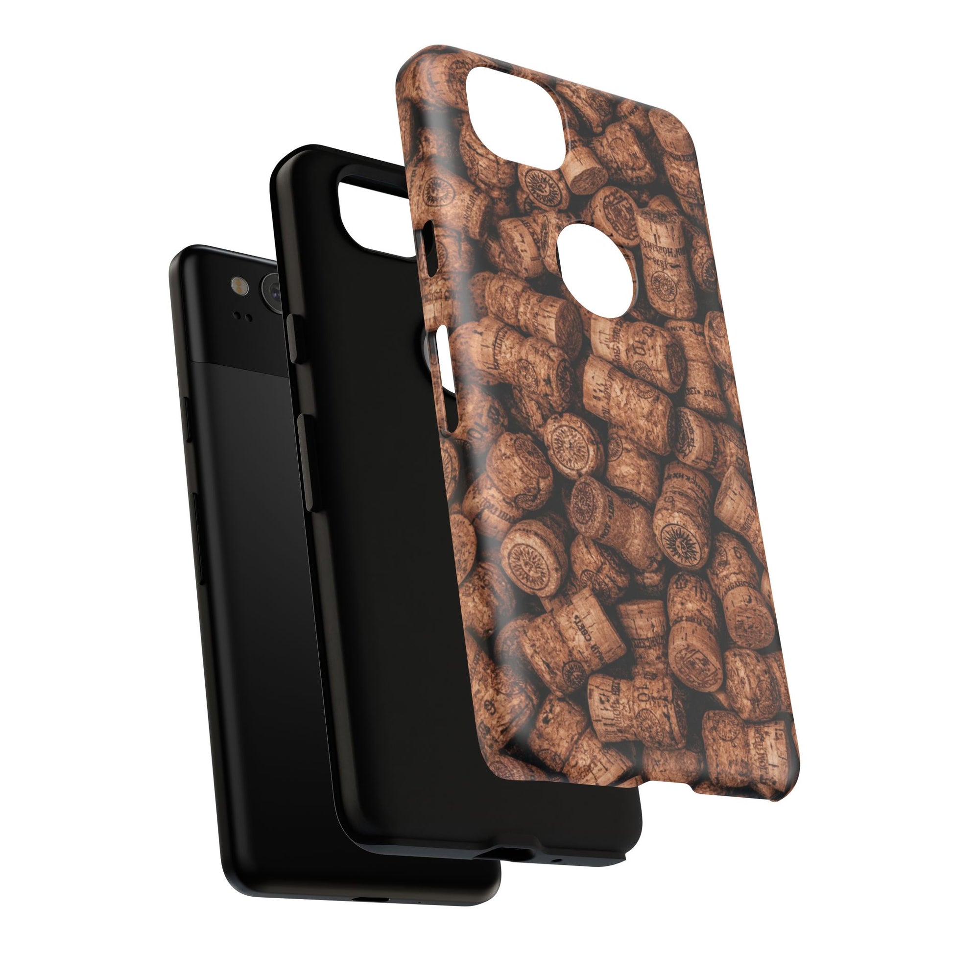 Cork Pattern Phone Case - Eco-Friendly, Vintage Style, Rustic Gifts for Wine Lovers, Housewarming, Birthday, Unique Gift - FORMO