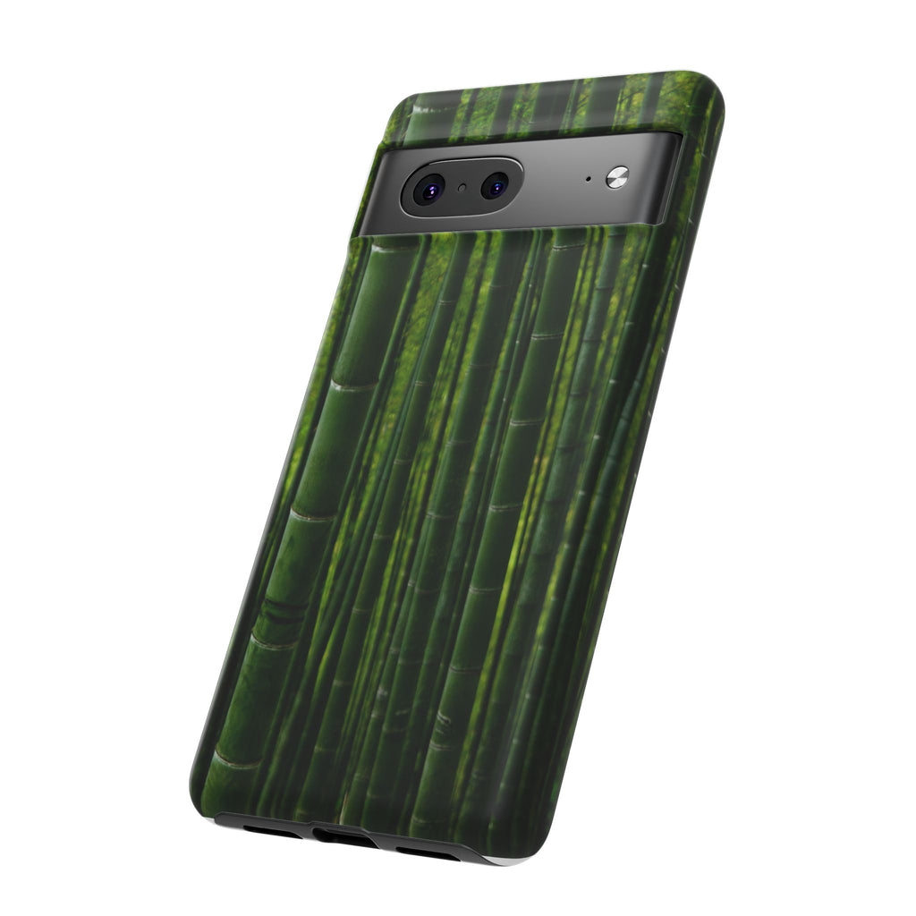 Bamboo Phone Case - Tough Cases, Nature Lover Gift, Eco-Friendly Phone Accessory, Greenery Design, Unique Smartphone Cover - FORMO