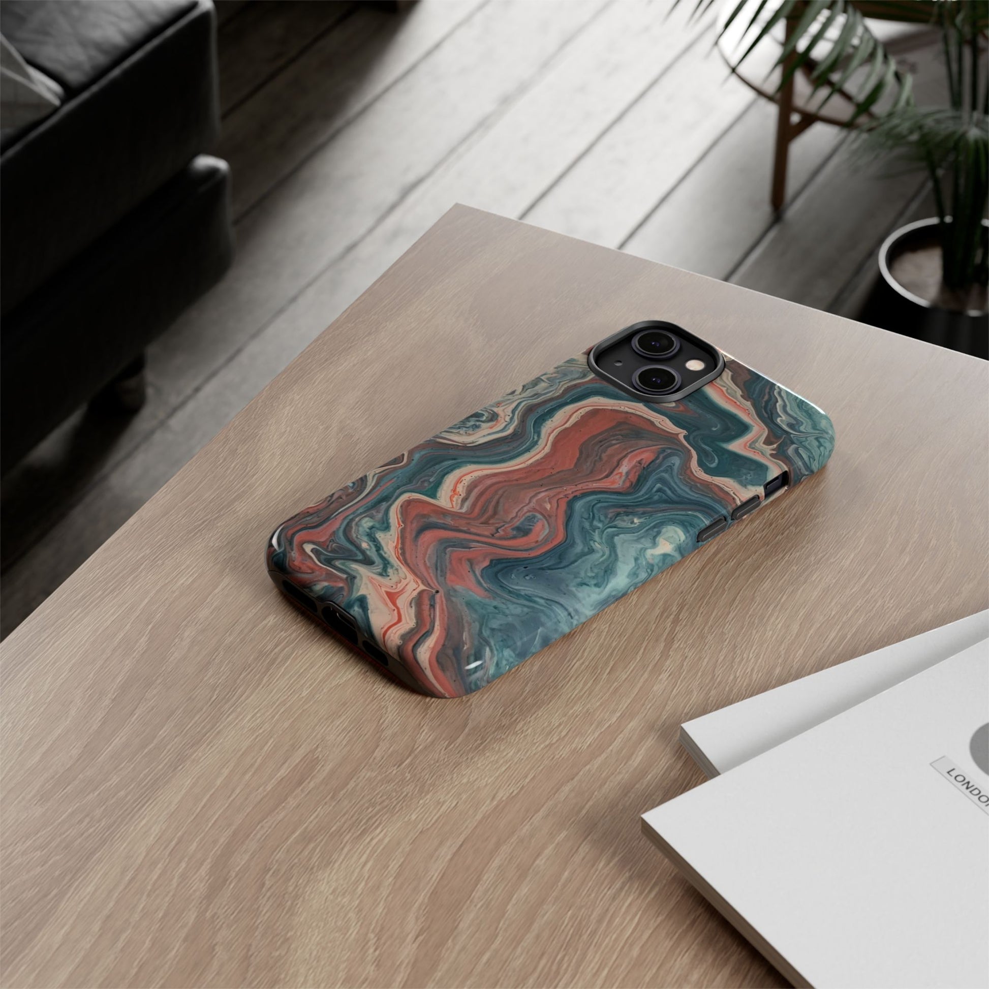 Artistic Phone Case, Tough Cases for Stylish Protection, Marble Design, Trendy Gift for Phone Lovers, Unique Cell Phone Accessory - FORMO