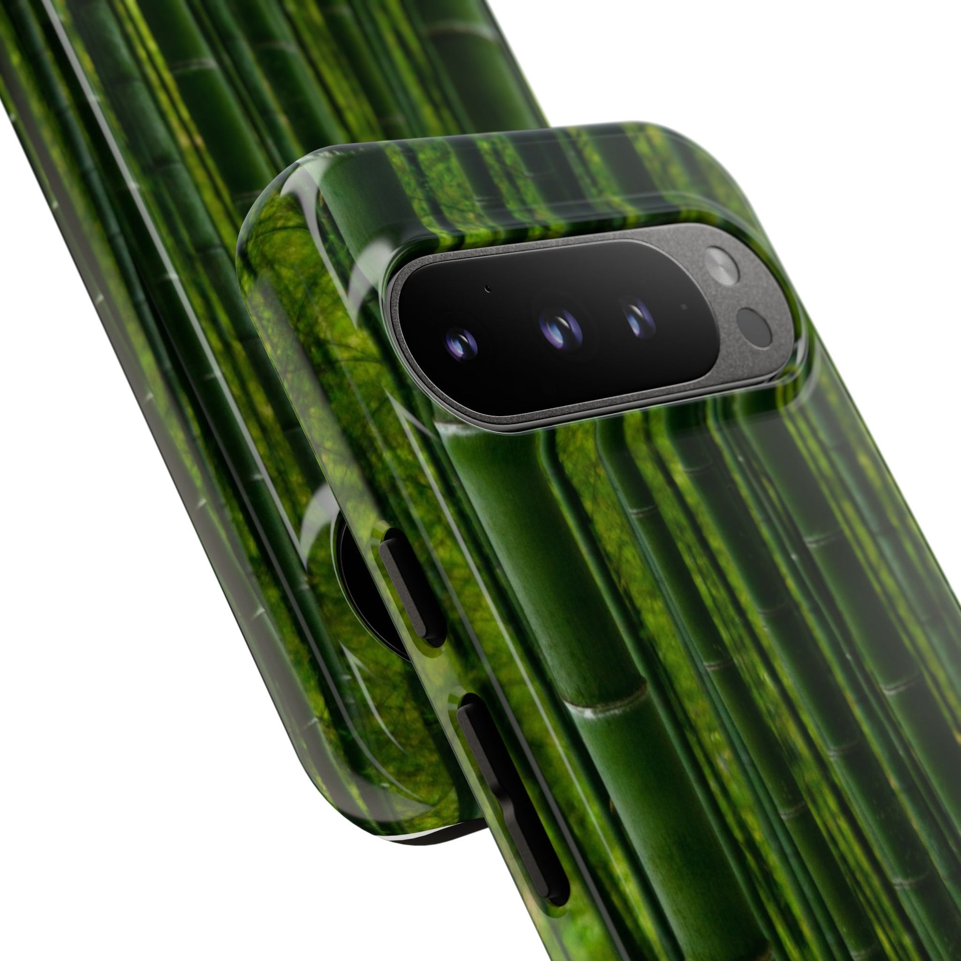 Bamboo Phone Case - Tough Cases, Nature Lover Gift, Eco-Friendly Phone Accessory, Greenery Design, Unique Smartphone Cover - FORMO