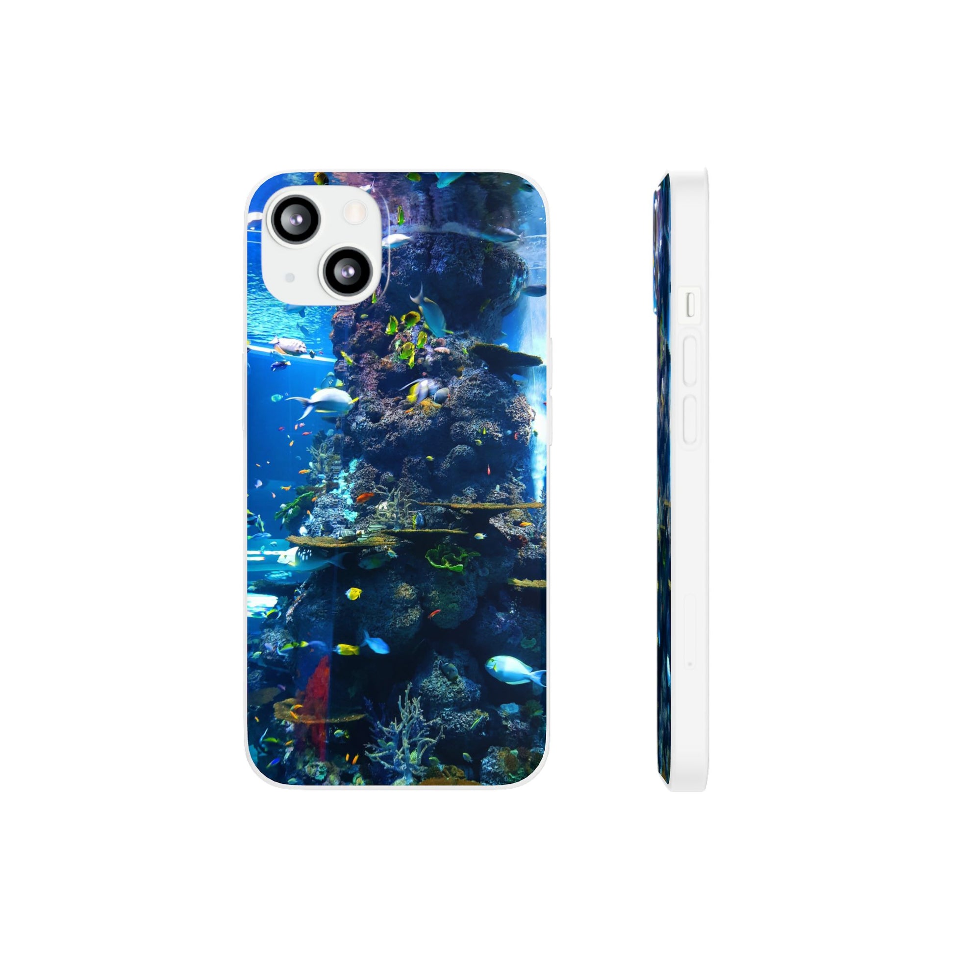 Underwater Paradise Phone Case, Flexible Mobile Cover, Ocean Lover Gift, Marine Life, Beach Decor, Sea Life Accessories - FORMO