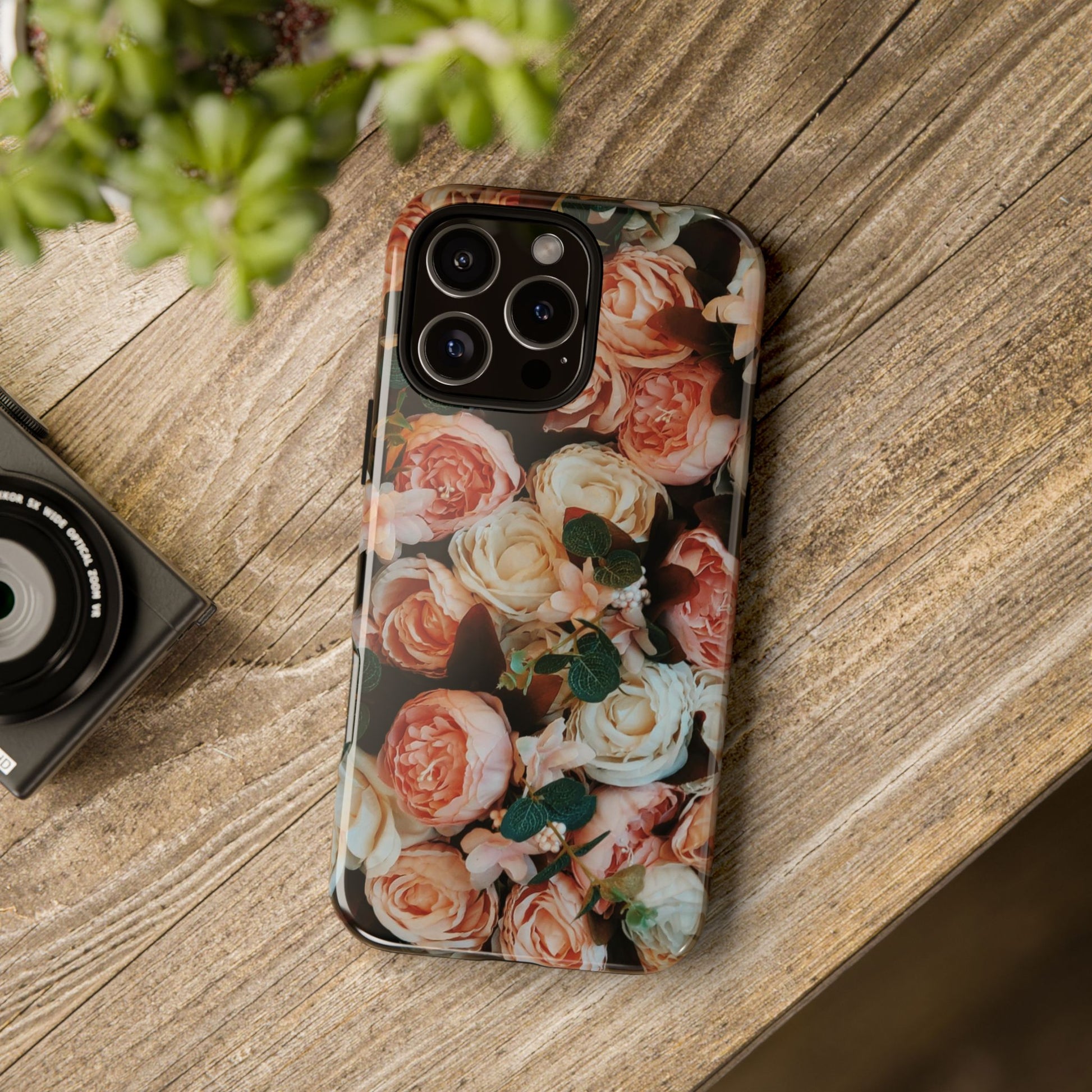 Floral Phone Case - Tough Cases, Rose Design, Floral Protection, Gift for Her, Cute Mobile Cover, Eco-Friendly Case - FORMO