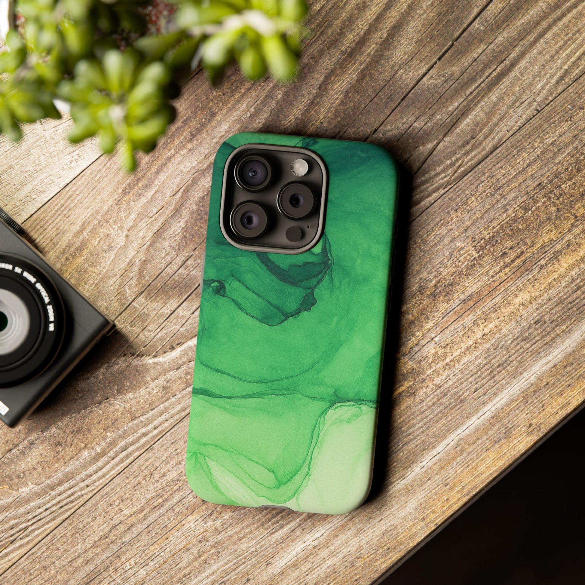 Stylish Phone Case for Nature Lovers, Tough Cases, Green Marble Design, Organic Aesthetic, Unique Gift, Eco-friendly Accessories