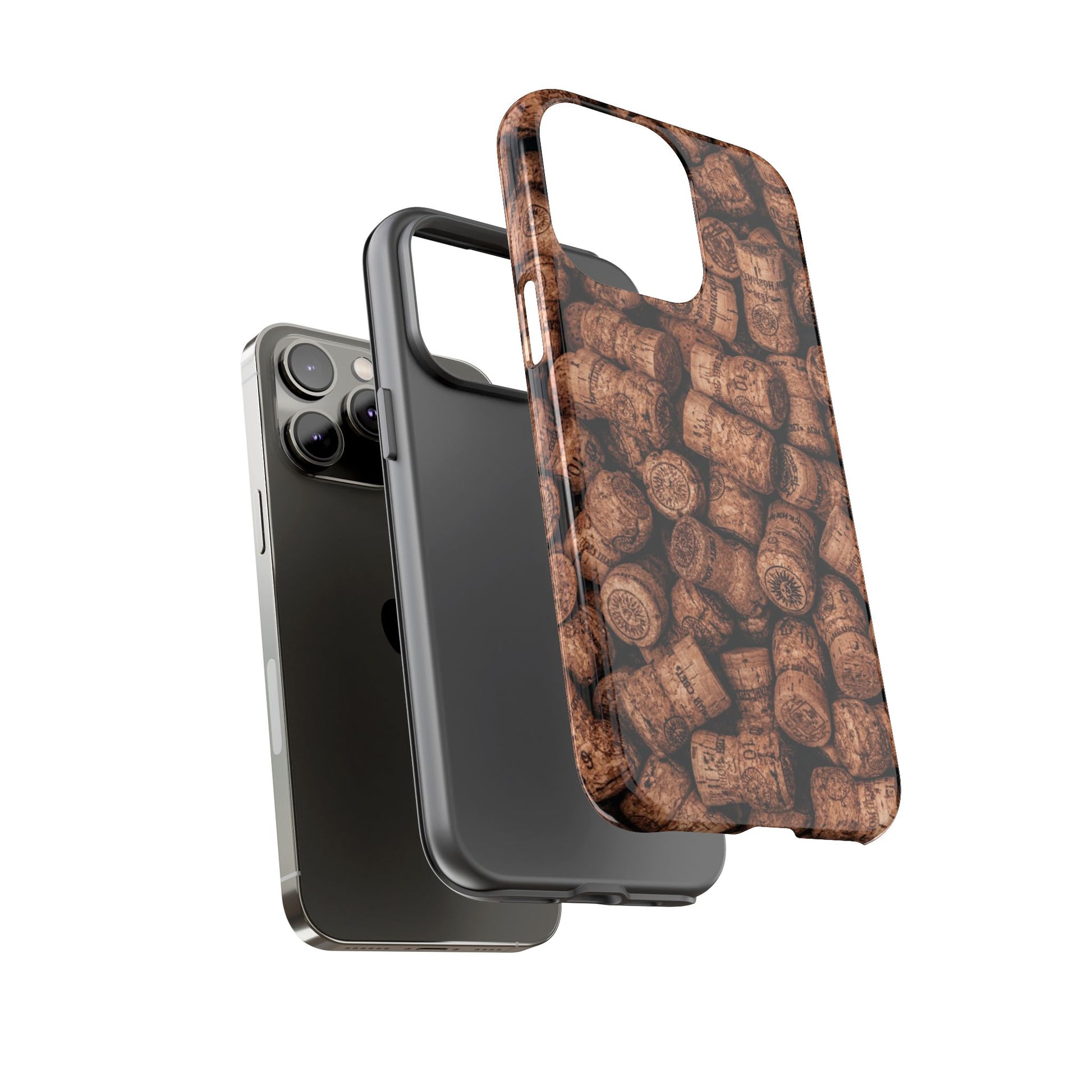 Cork Pattern Phone Case - Eco-Friendly, Vintage Style, Rustic Gifts for Wine Lovers, Housewarming, Birthday, Unique Gift - FORMO
