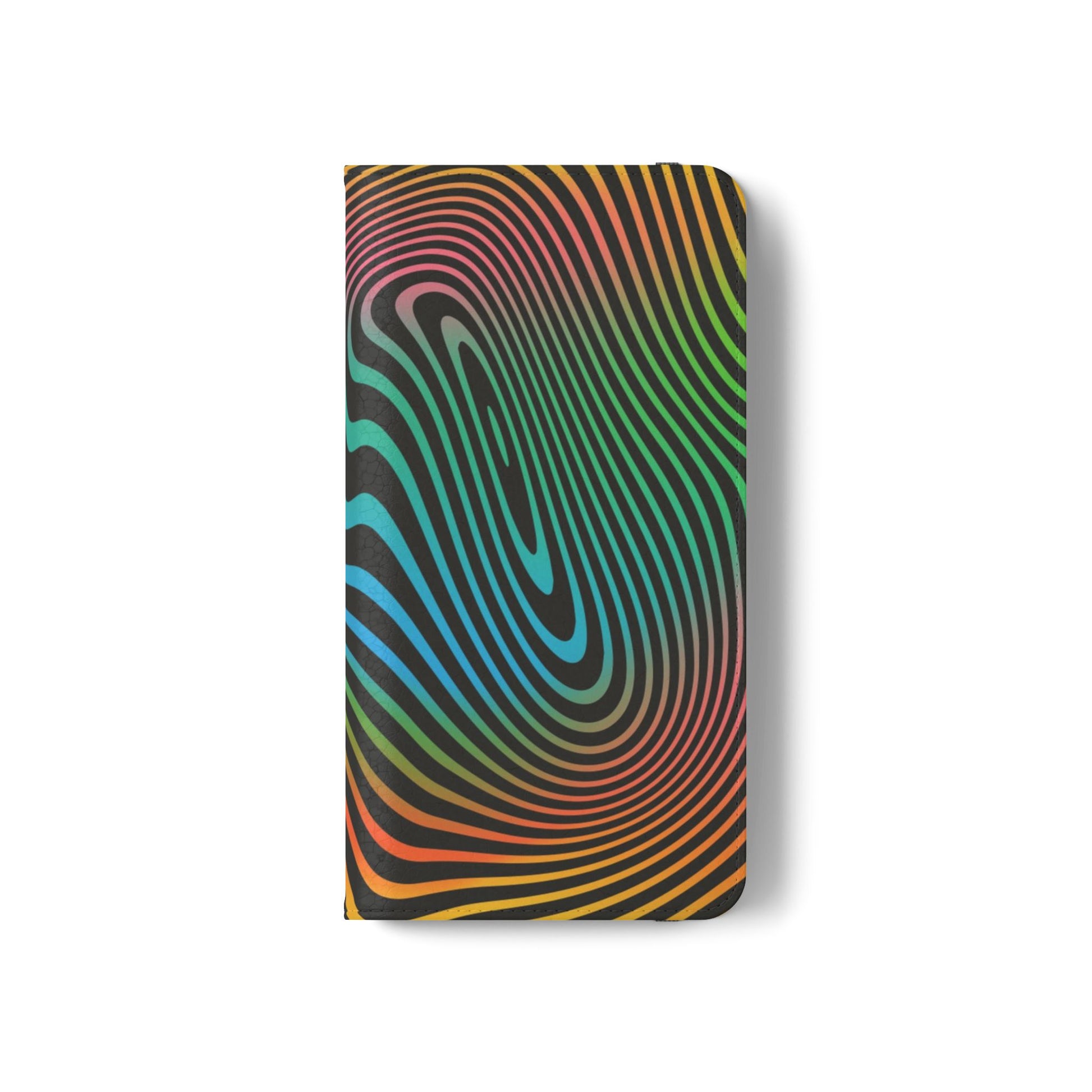 Vibrant Abstract Flip Case for Phone, Colorful Phone Wallet, Trendy Protective Cover, Unique Gift for Tech Lovers, Modern Accessories - FORMO